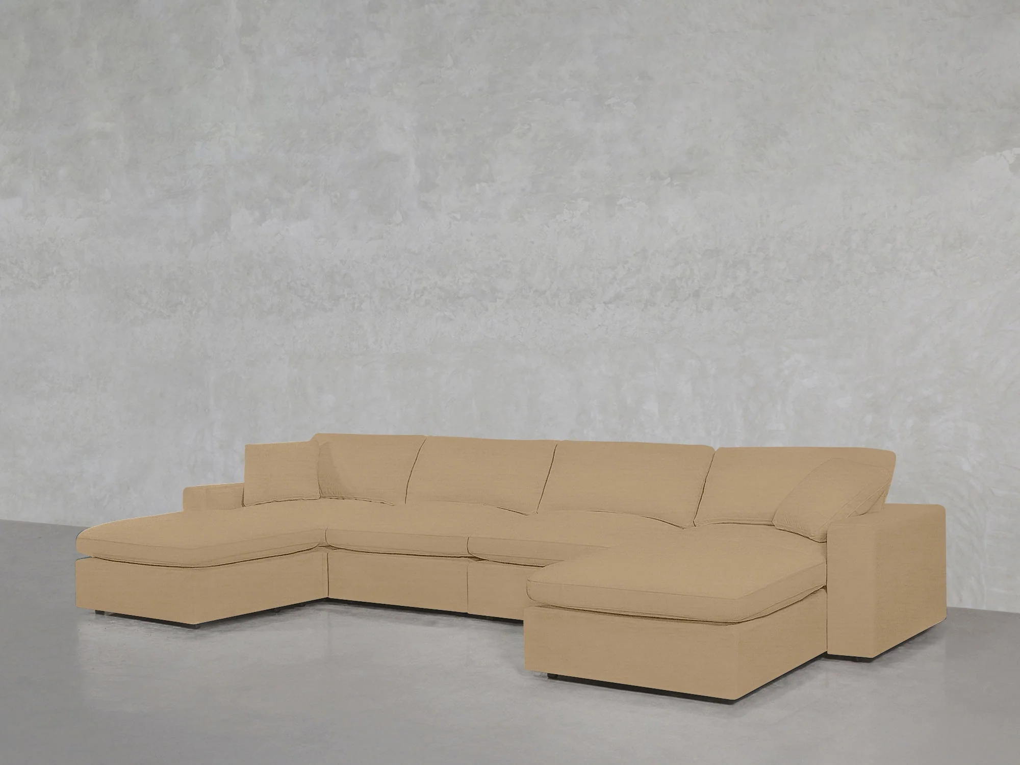6-Seat Modular Double Chaise Sectional - Image 130