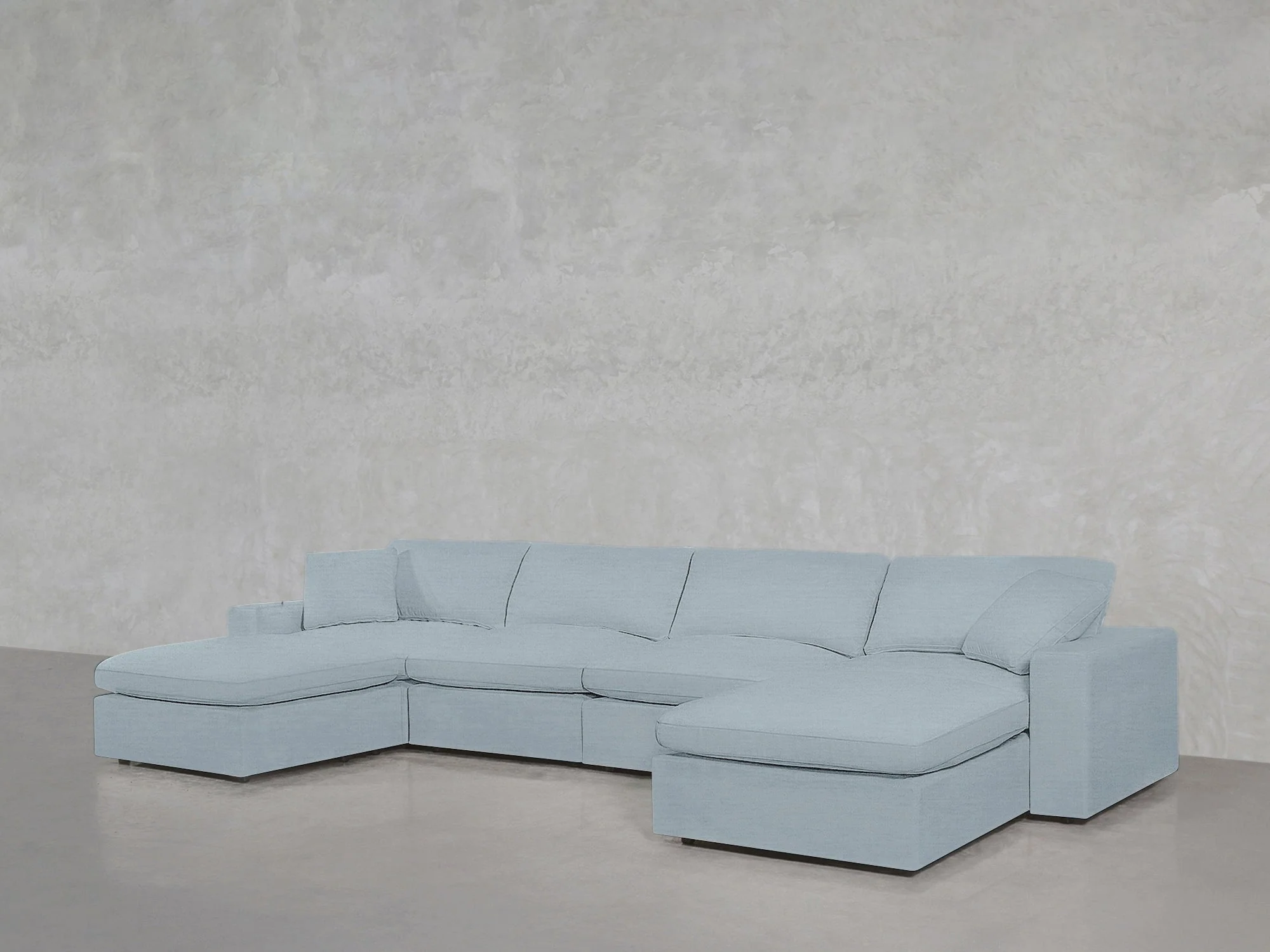 6-Seat Modular Double Chaise Sectional - Image 207