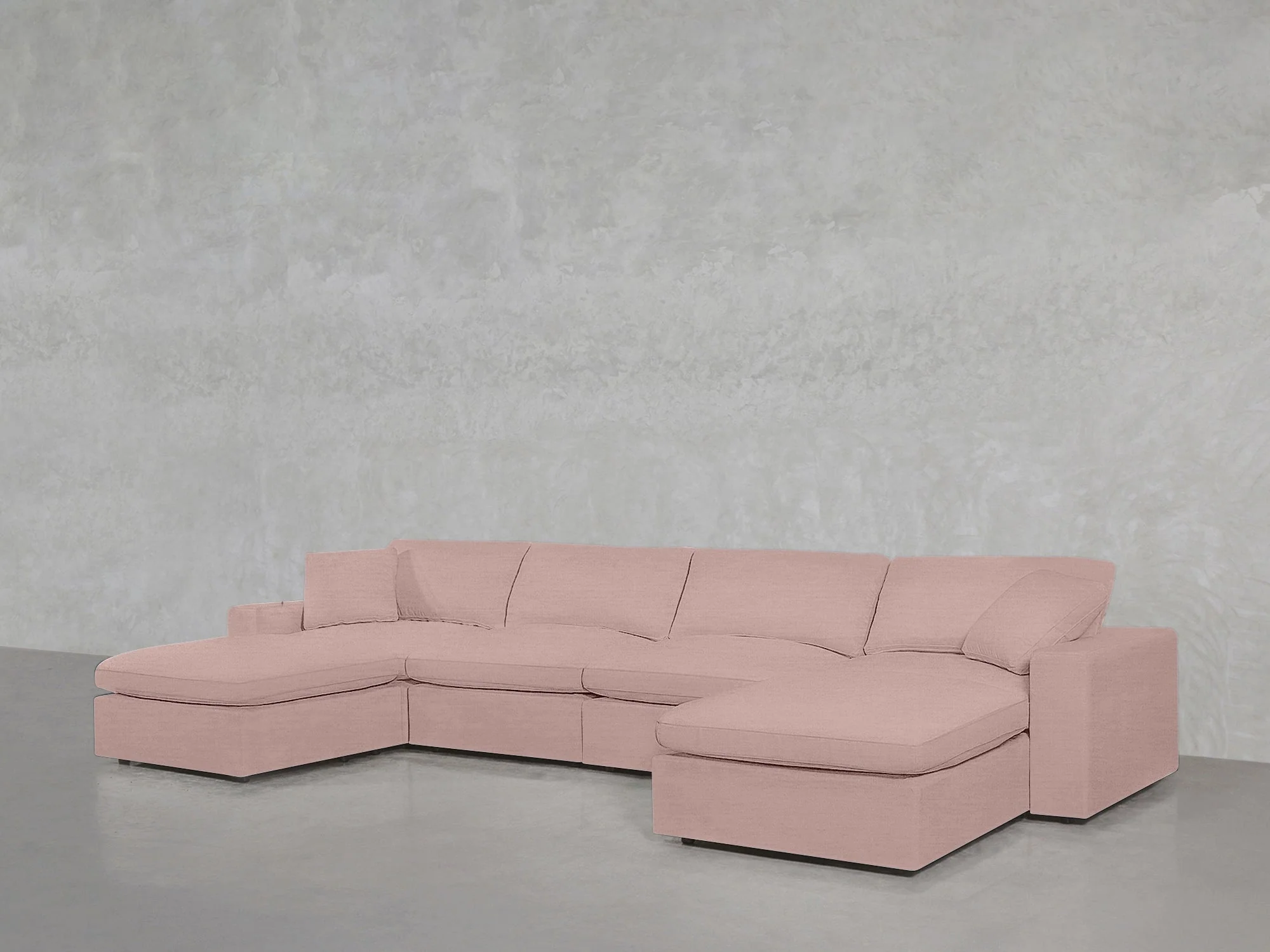 6-Seat Modular Double Chaise Sectional - Image 218