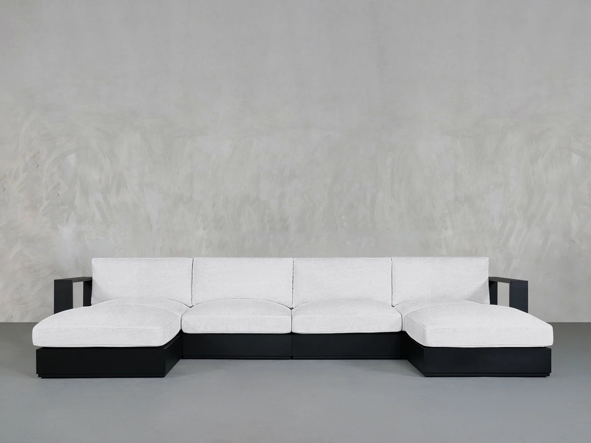 6-Seat Modular Double Chaise Sectional Aluminum Outdoor - Image 8