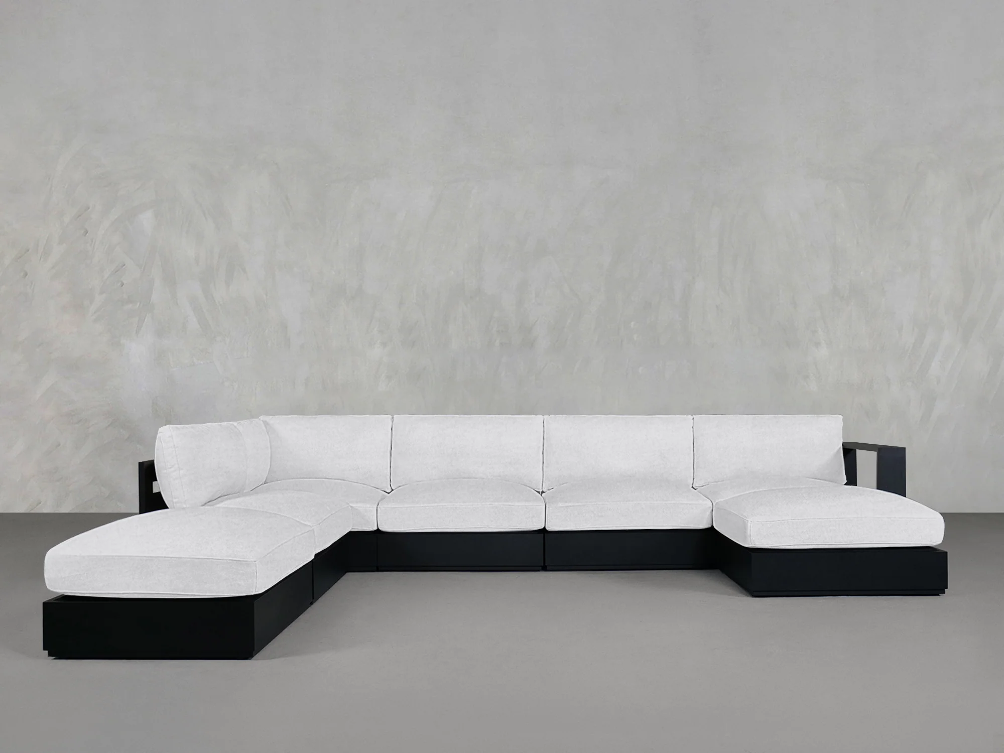 7-Seat Modular Chaise Corner Lounger Sectional Aluminum Outdoor - Image 5