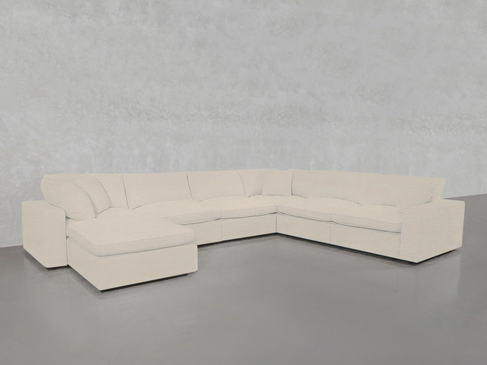 7-Seat Modular Chaise Corner Right Sectional - Image 118