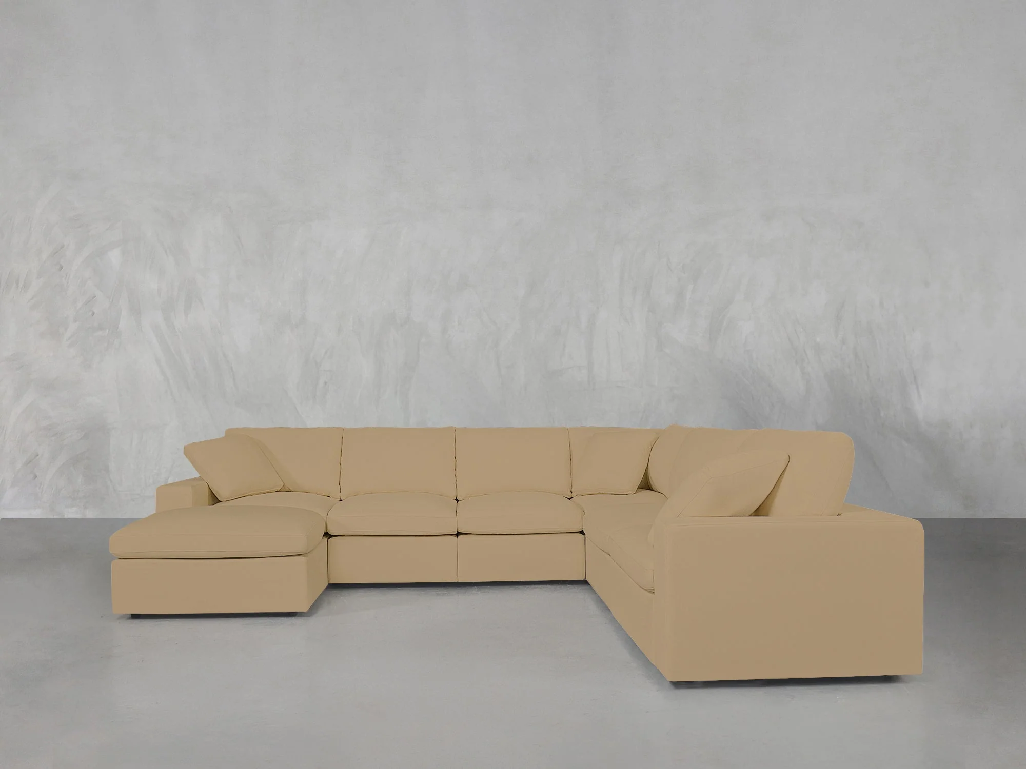 7-Seat Modular Chaise Corner Right Sectional - Image 130