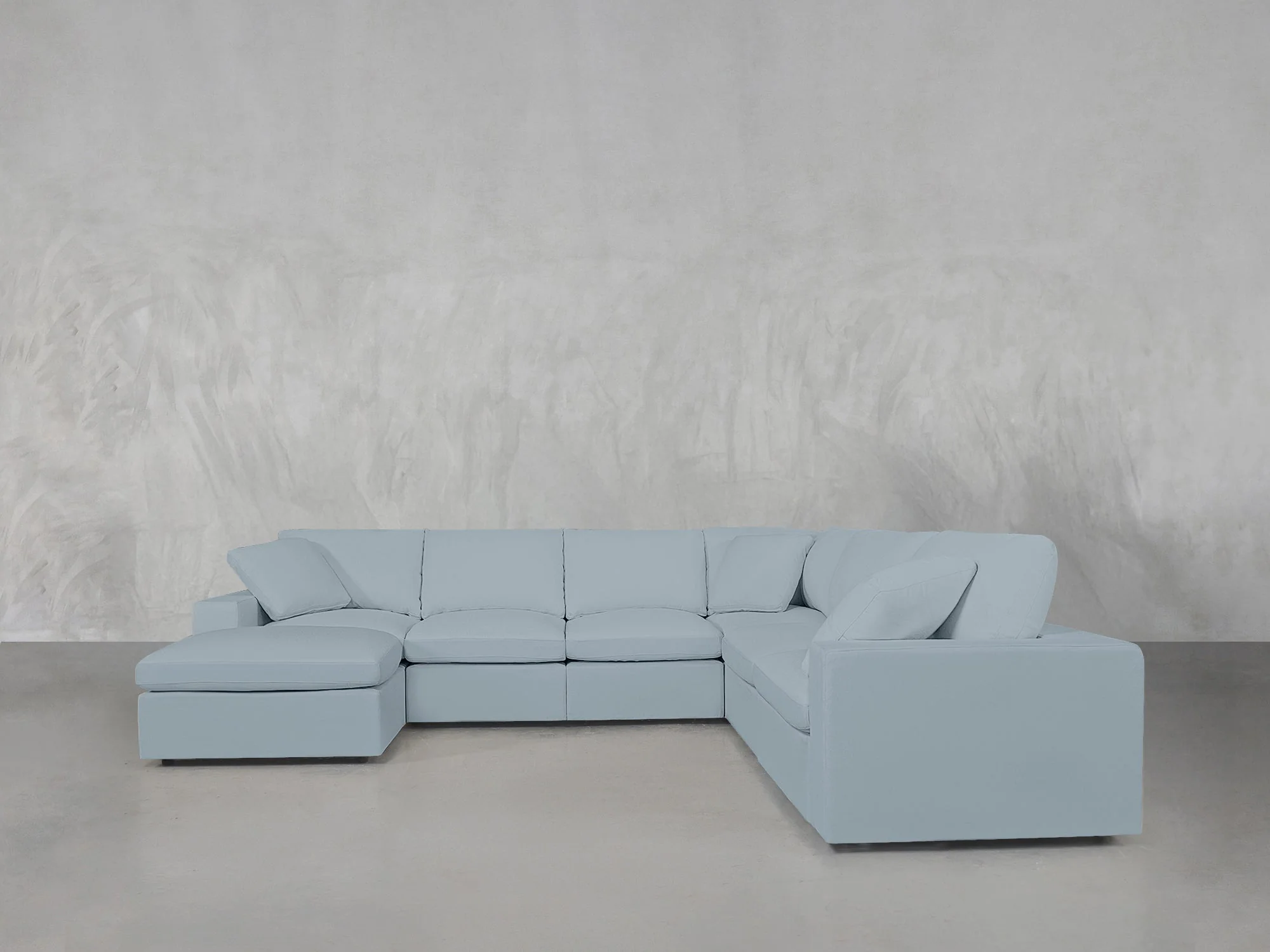 7-Seat Modular Chaise Corner Right Sectional - Image 207
