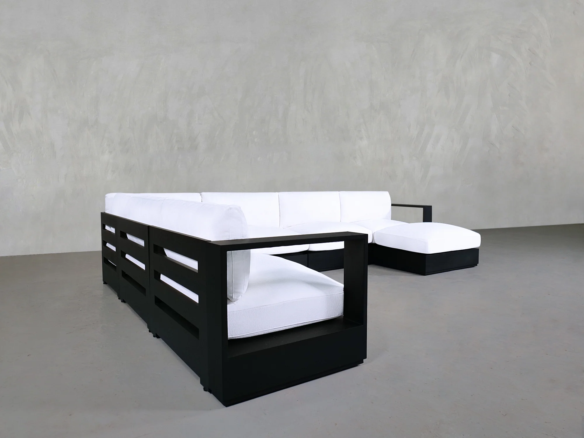 7-Seat Modular Corner Sectional Aluminum Outdoor - Image 4