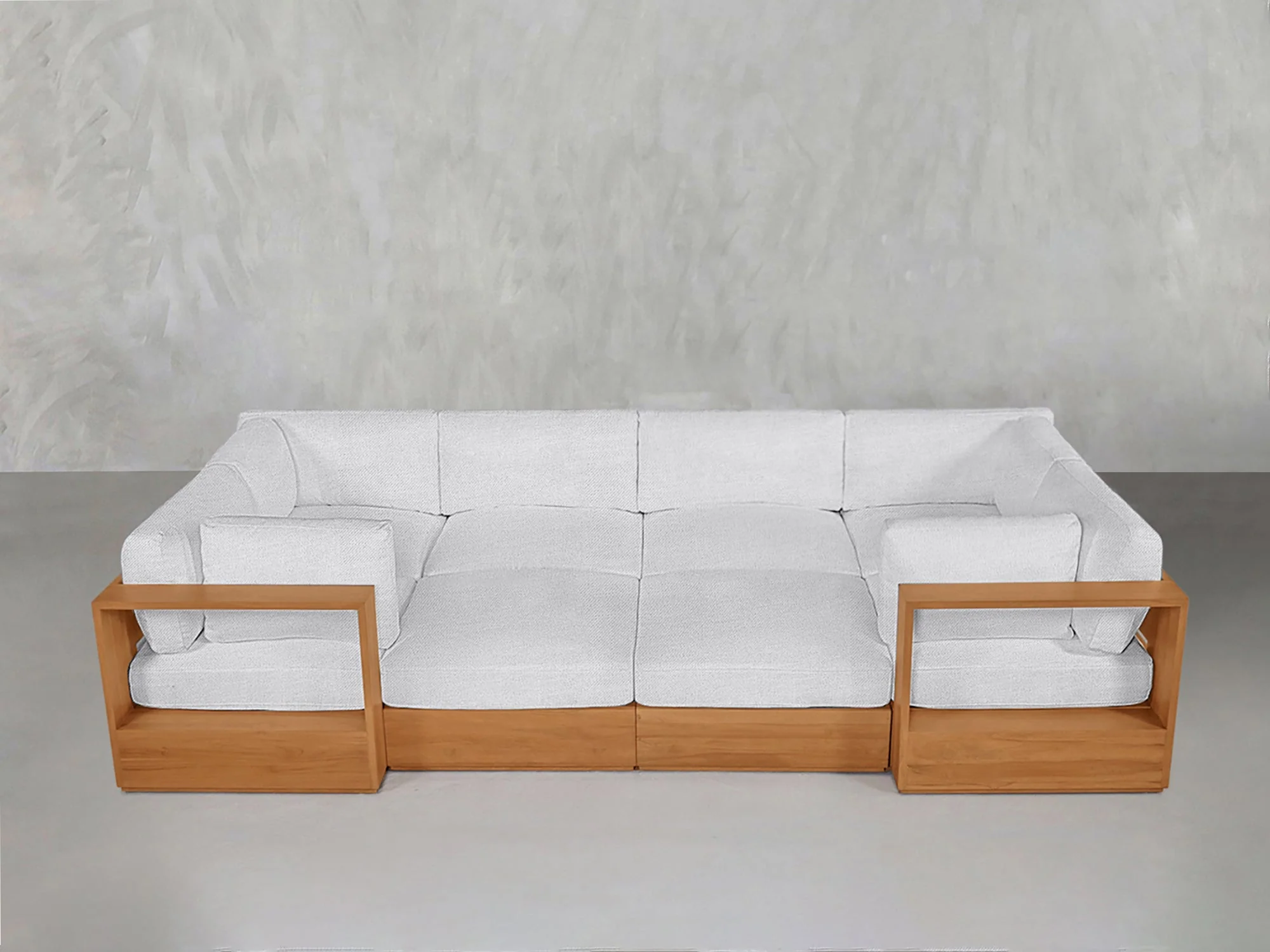 8-Seat Modular Closed Pit Teak Outdoor - Image 8