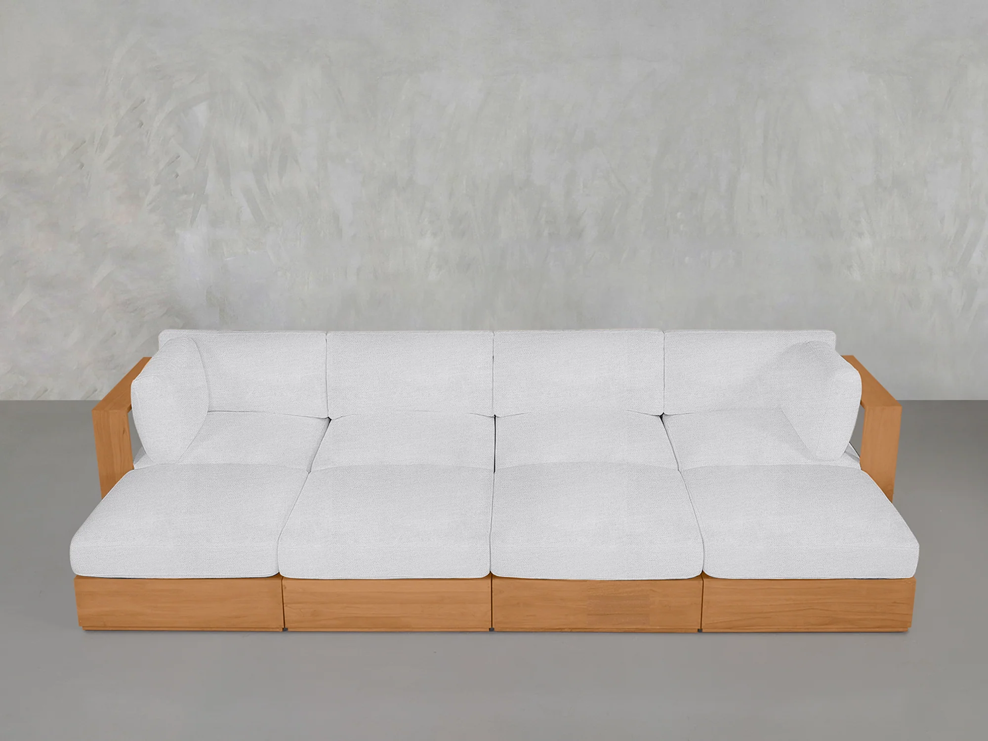 8-Seat Modular Daybed Teak Outdoor - Image 8