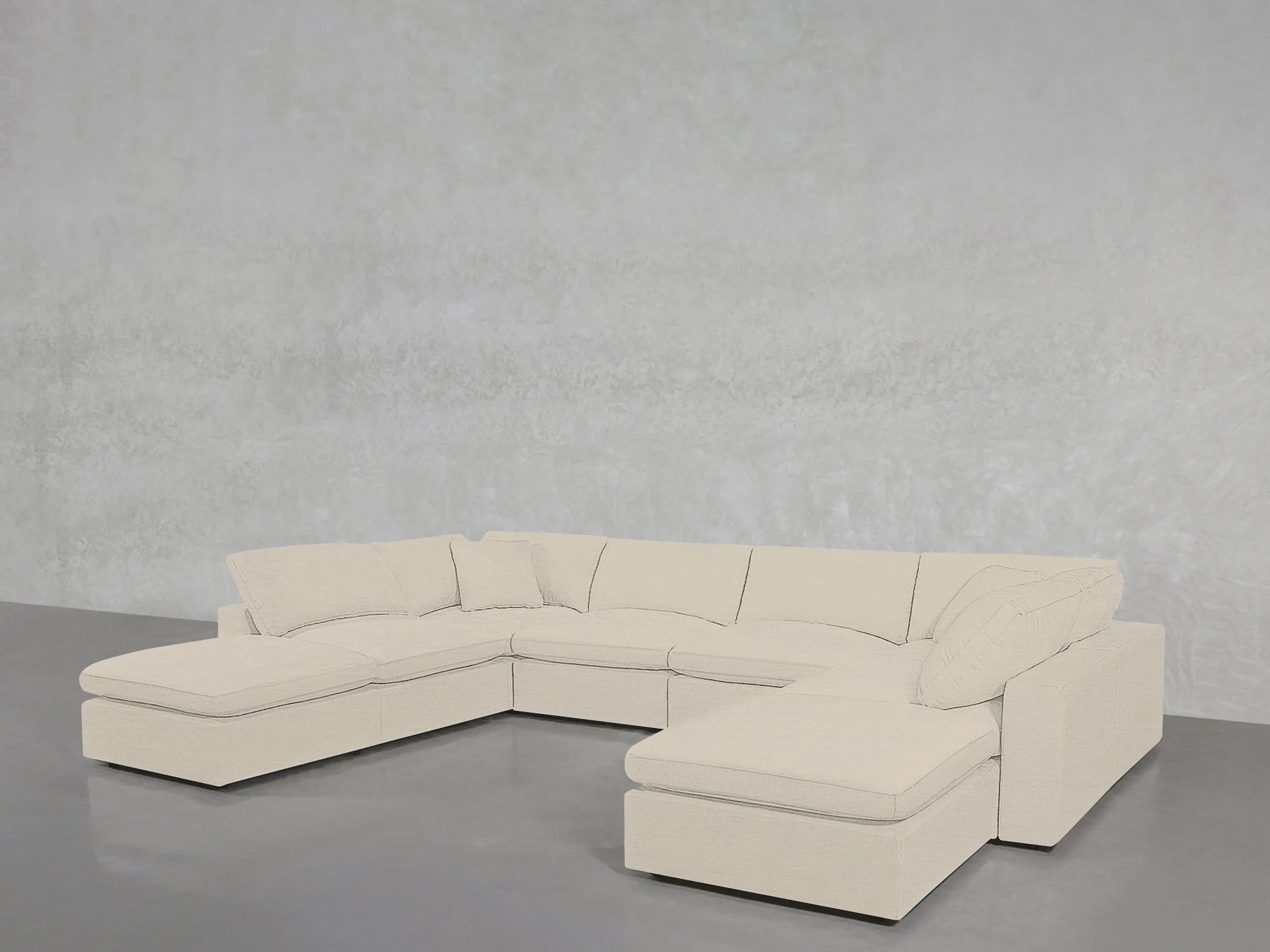 8-Seat Modular Double Lounger U-Sectional - Image 121