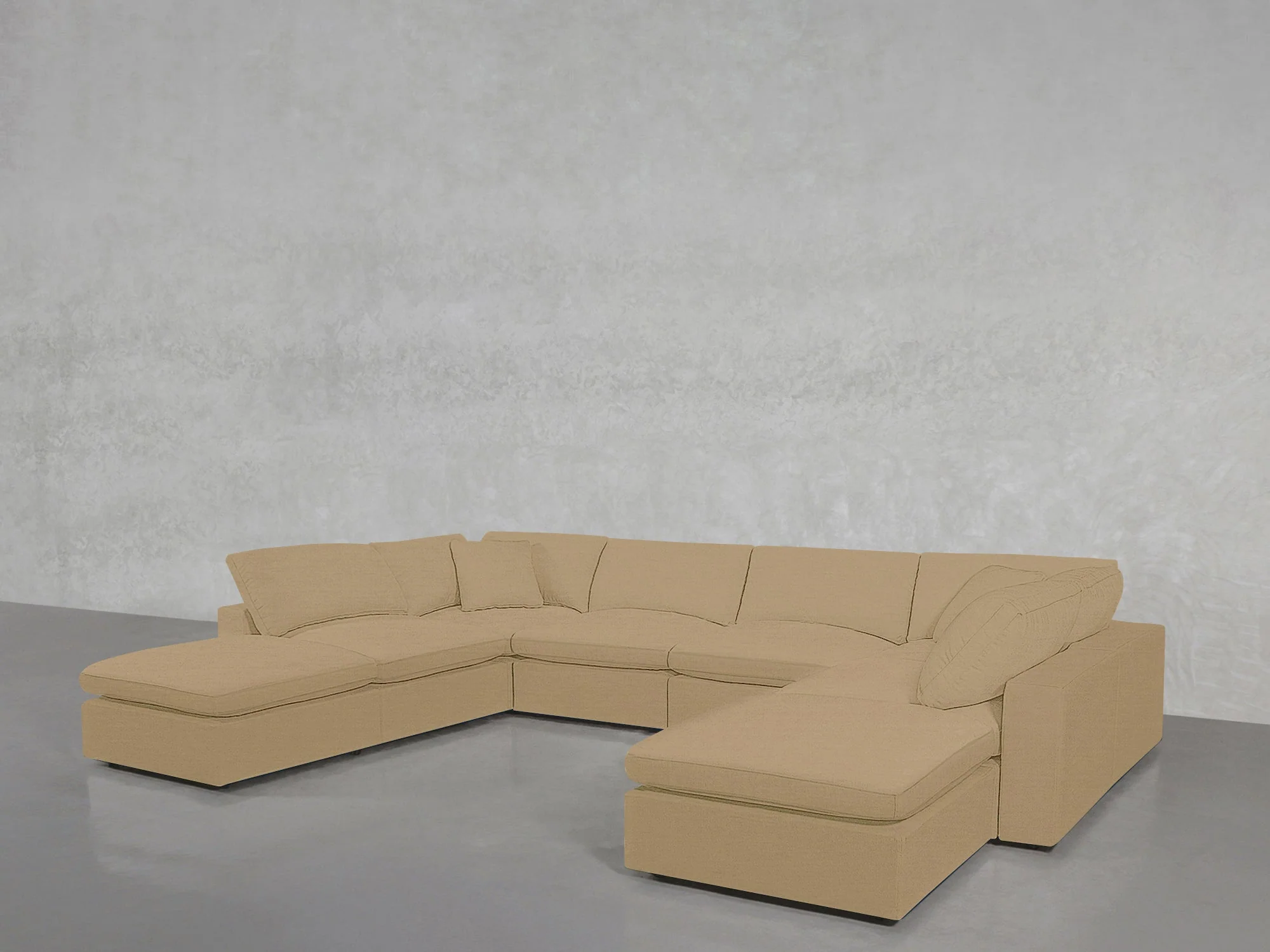 8-Seat Modular Double Lounger U-Sectional - Image 132