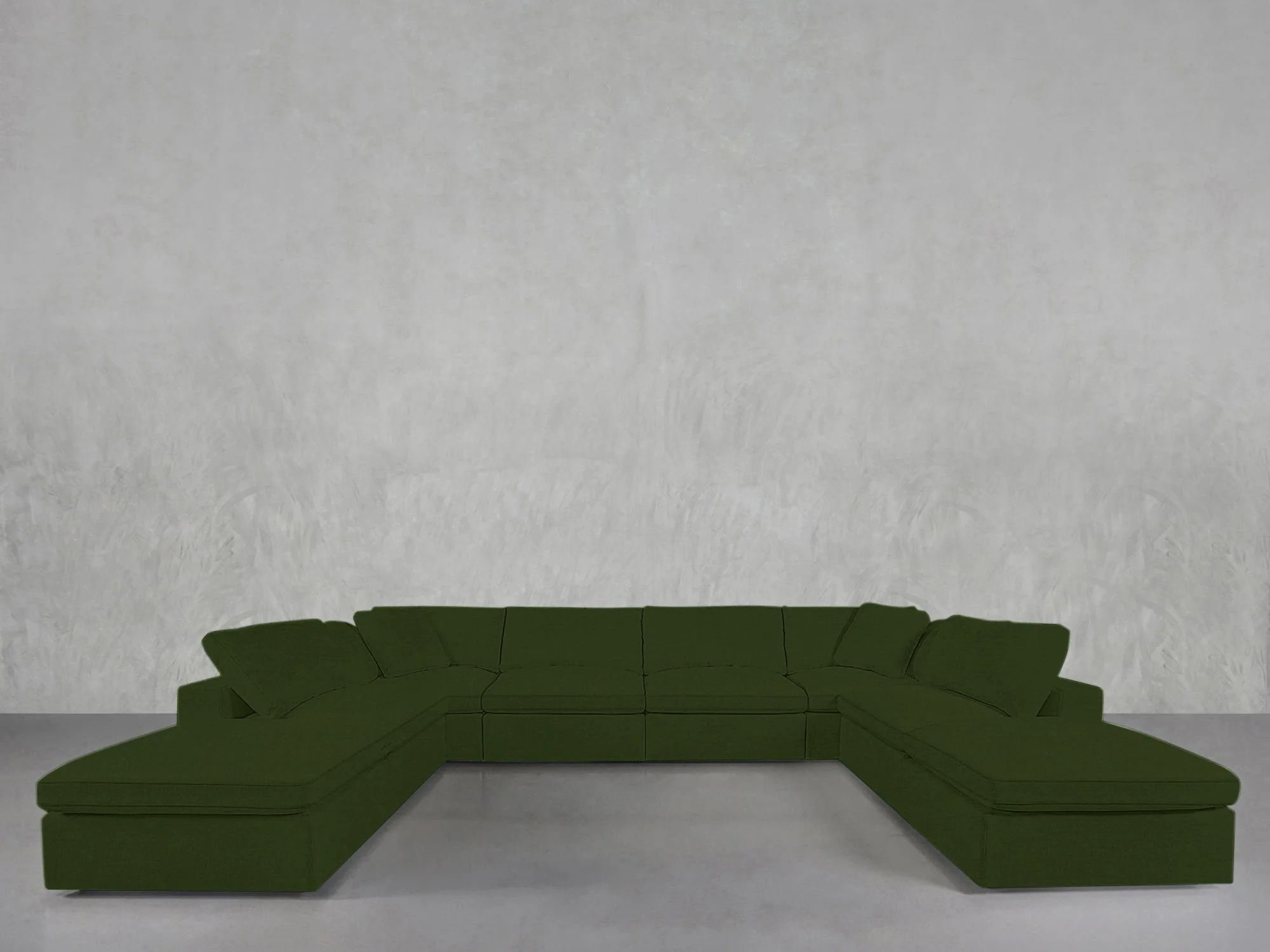 8-Seat Modular Double Lounger U-Sectional - Image 153