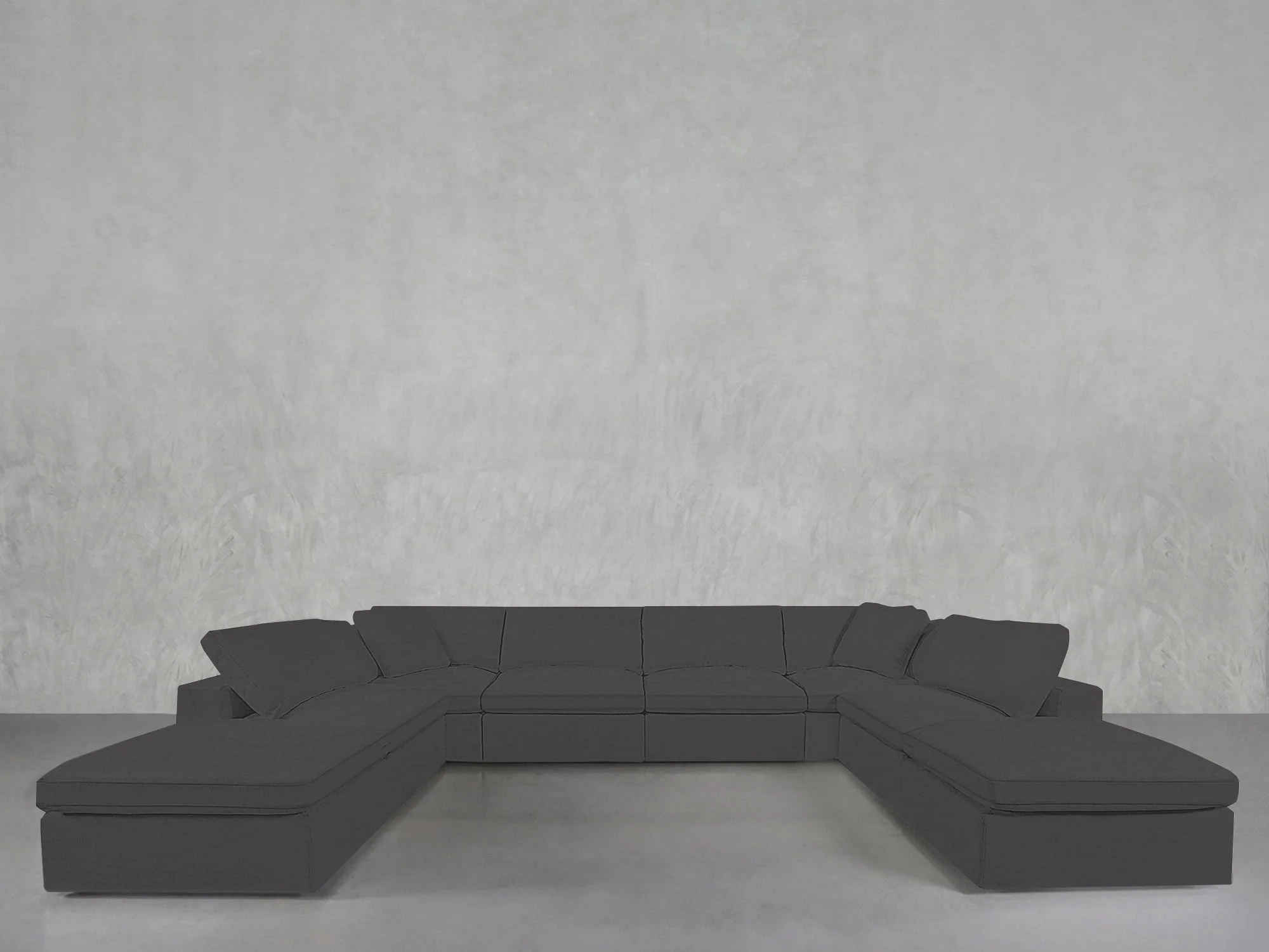 8-Seat Modular Double Lounger U-Sectional - Image 186