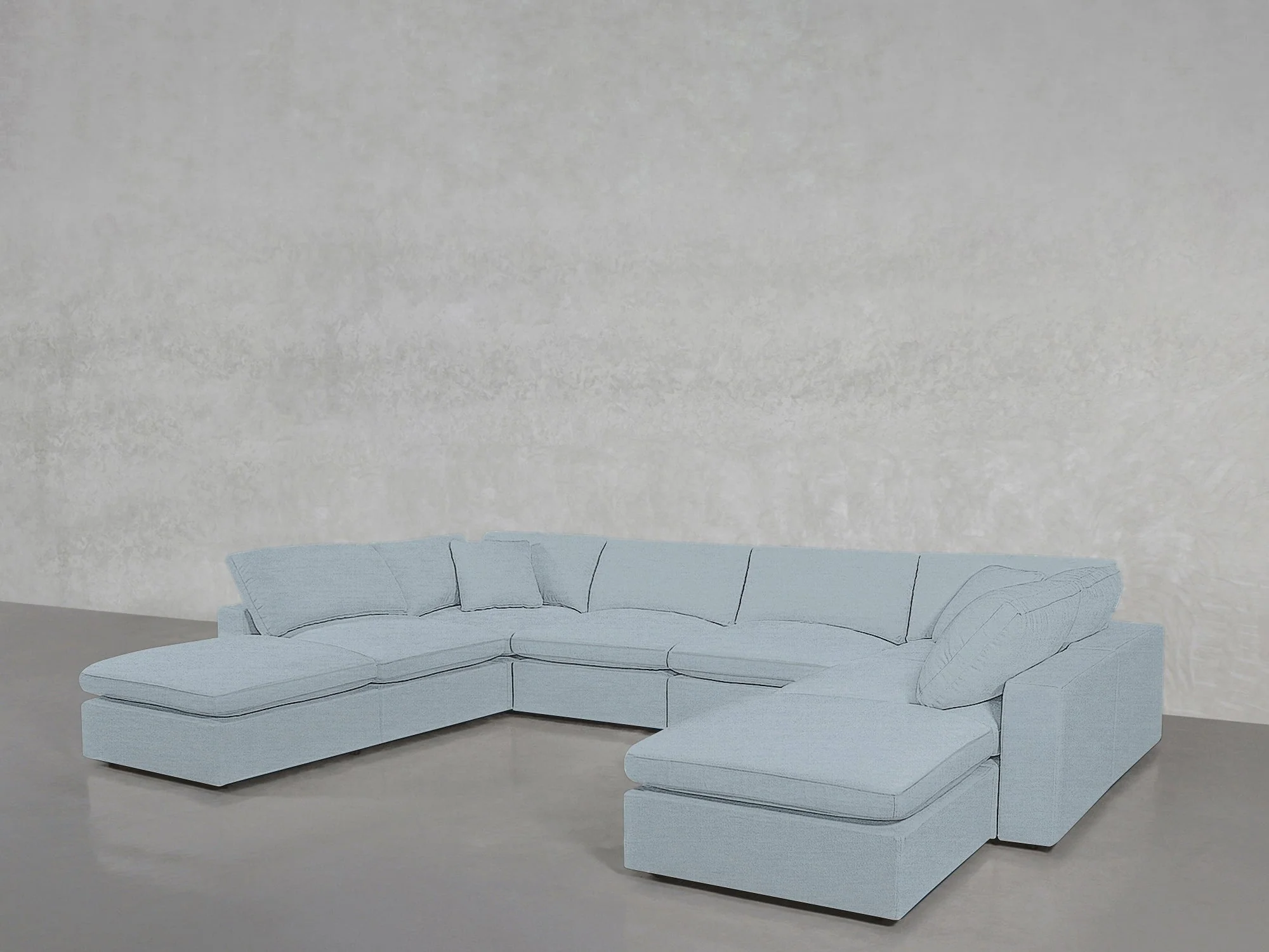 8-Seat Modular Double Lounger U-Sectional - Image 209