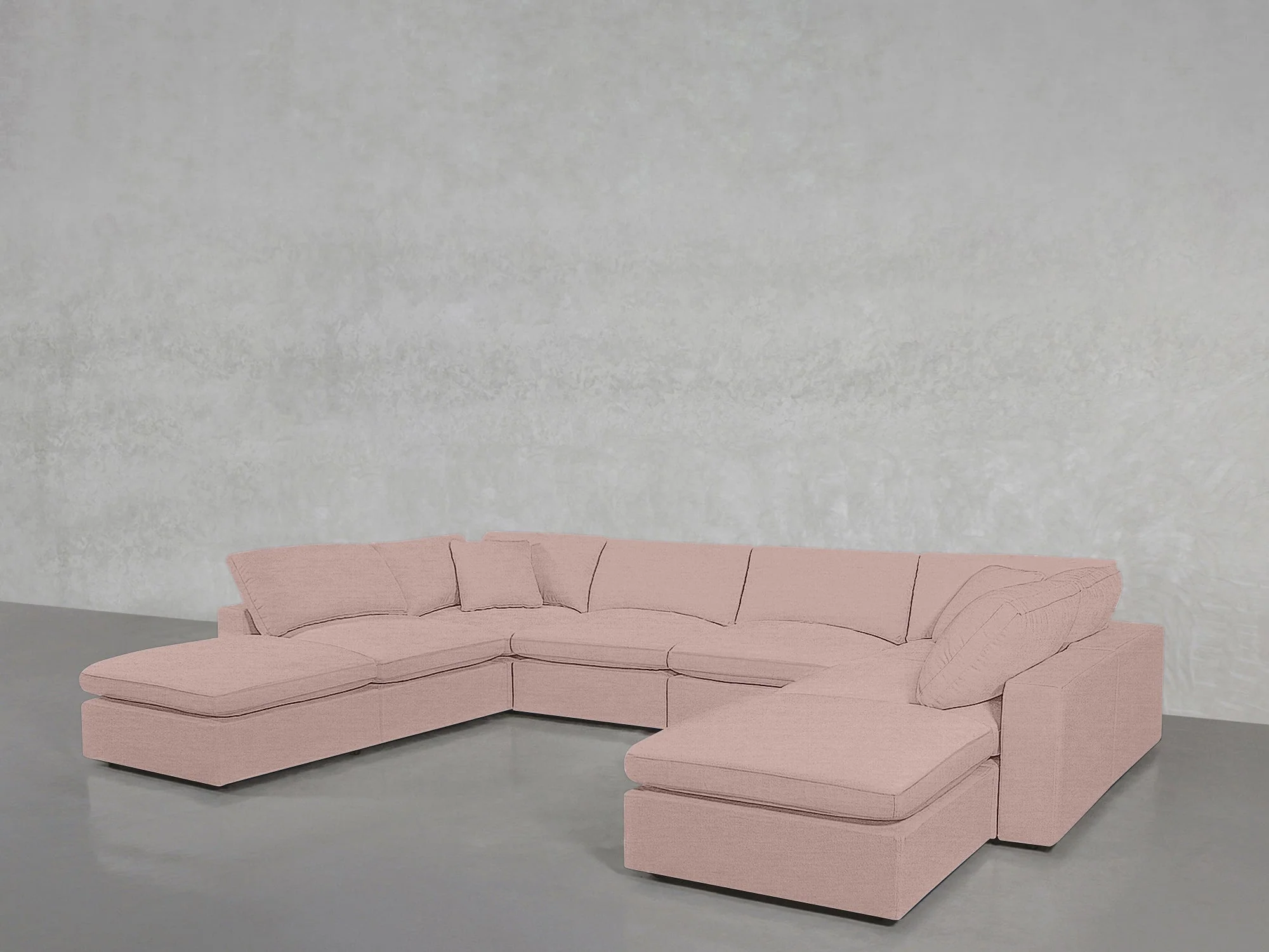 8-Seat Modular Double Lounger U-Sectional - Image 220