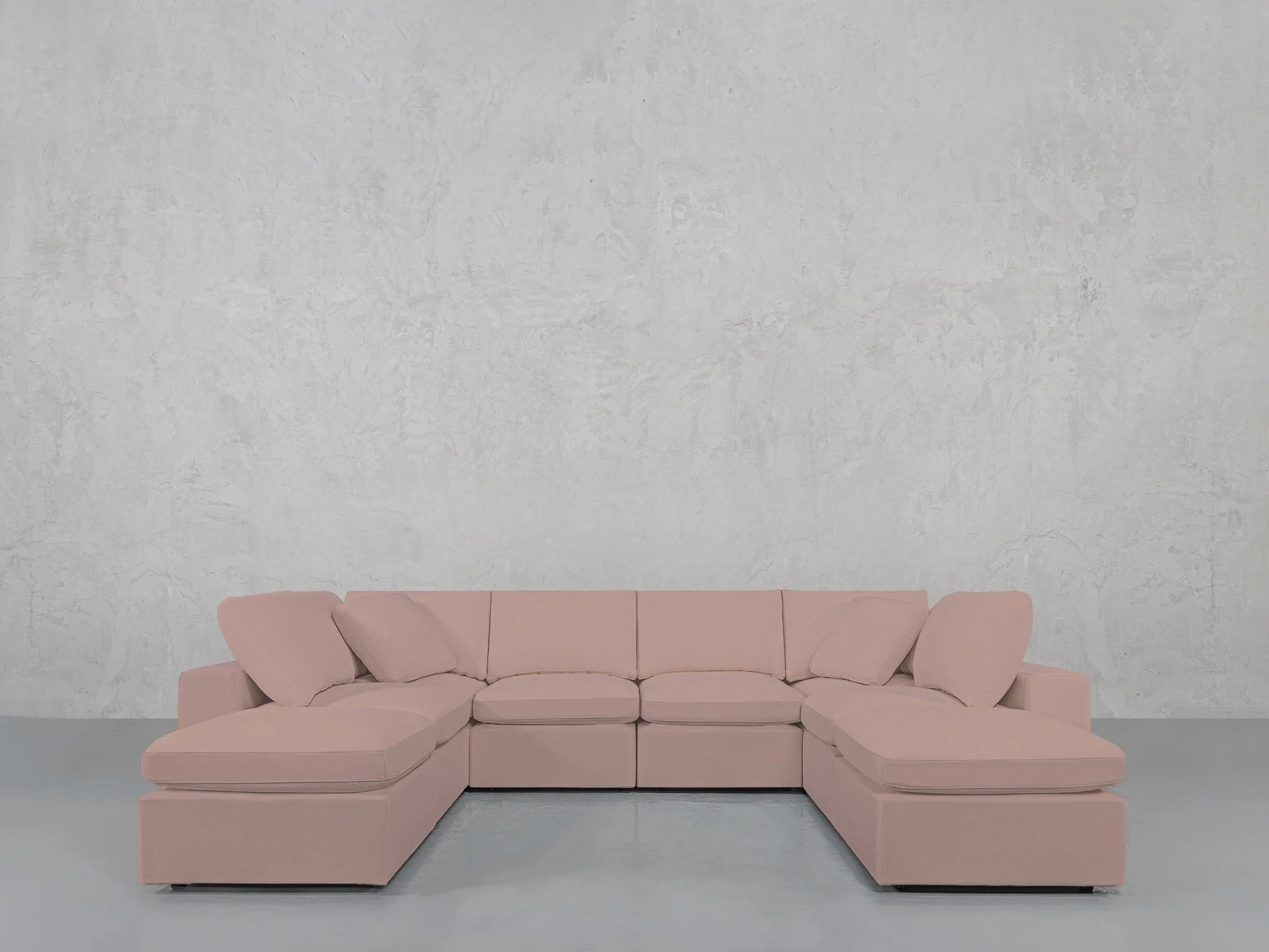 8-Seat Modular Double Lounger U-Sectional - Image 222