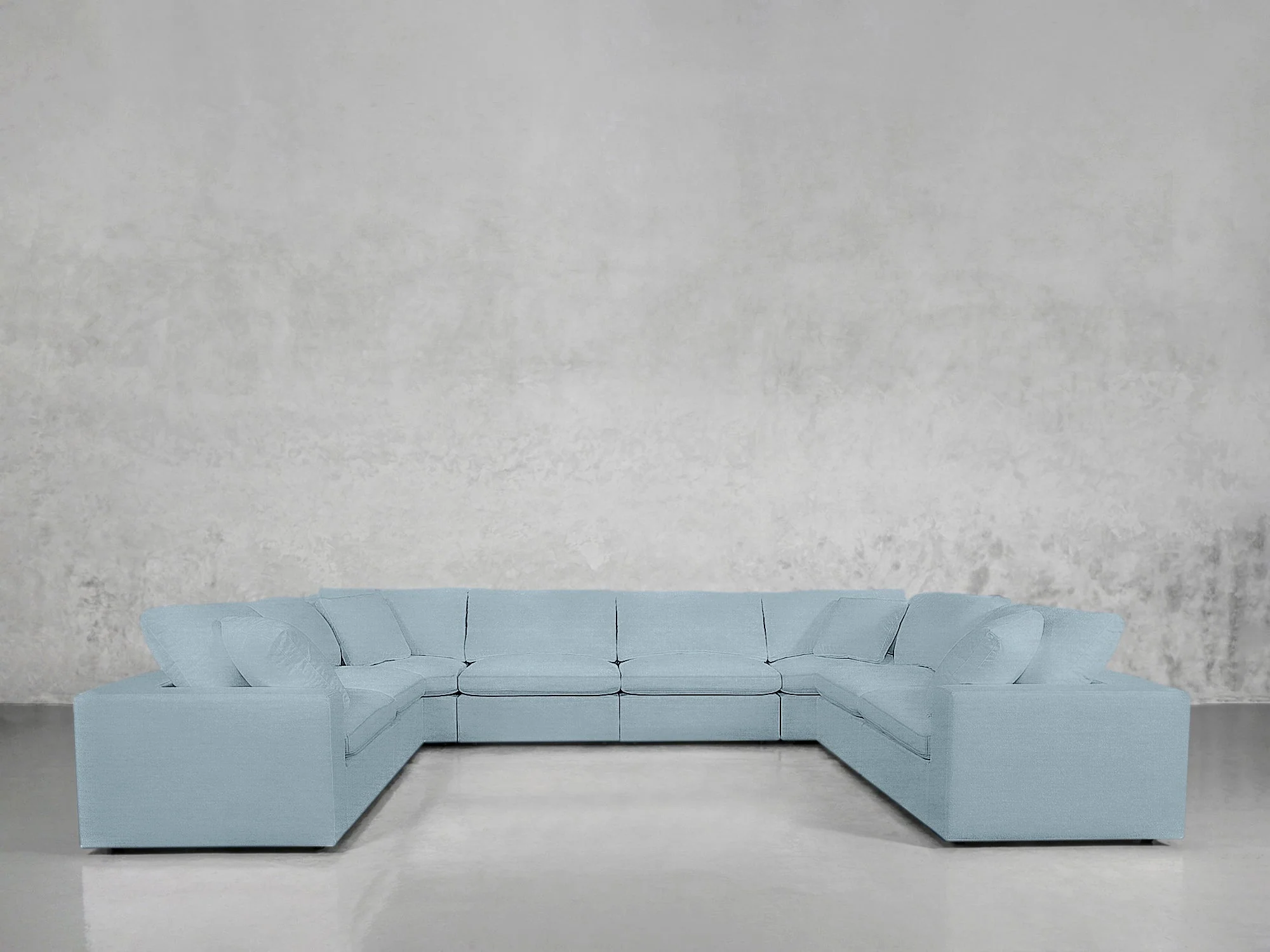 8-Seat Modular U-Sectional - Image 206