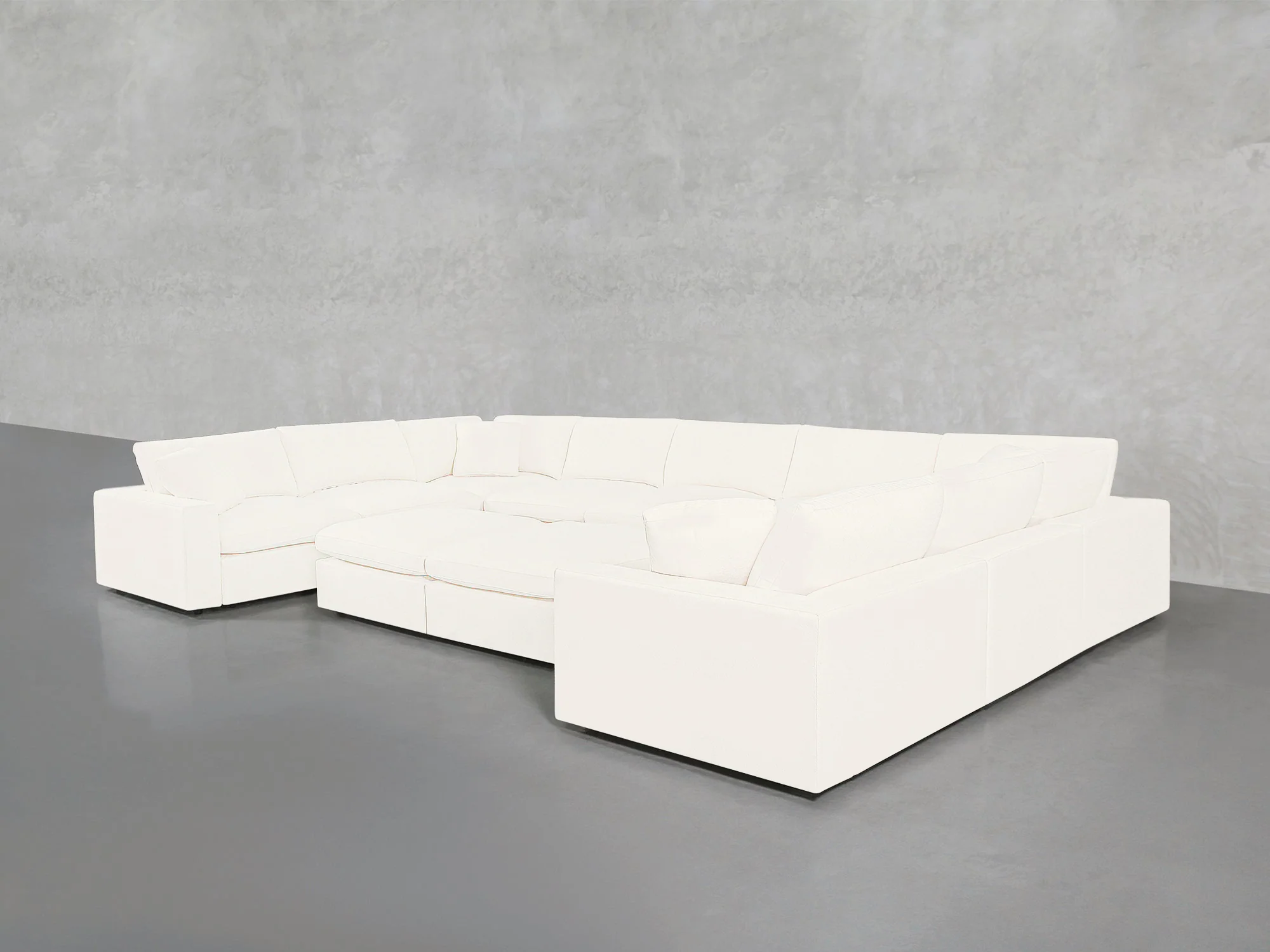 9-Seat Modular U-Sectional with Double Ottoman - Image 108