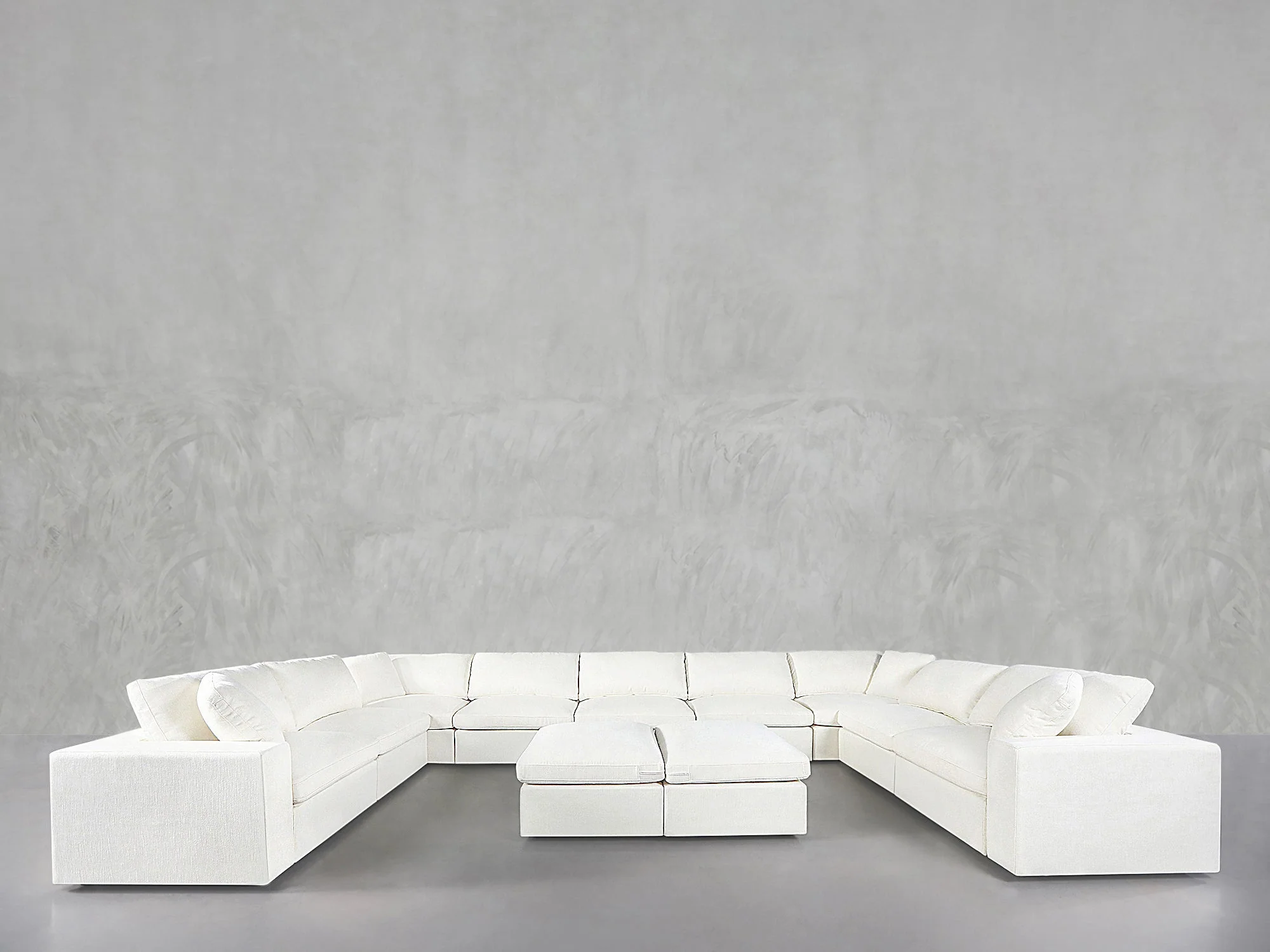 9-Seat Modular U-Sectional with Double Ottoman - Image 13