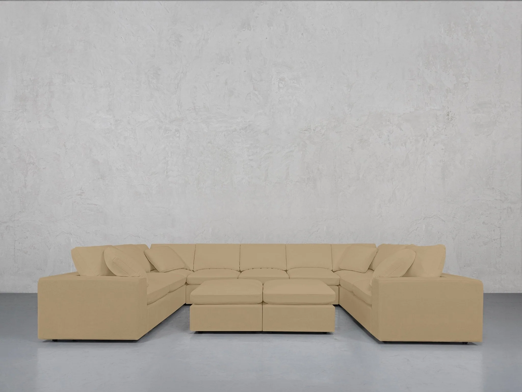 9-Seat Modular U-Sectional with Double Ottoman - Image 132