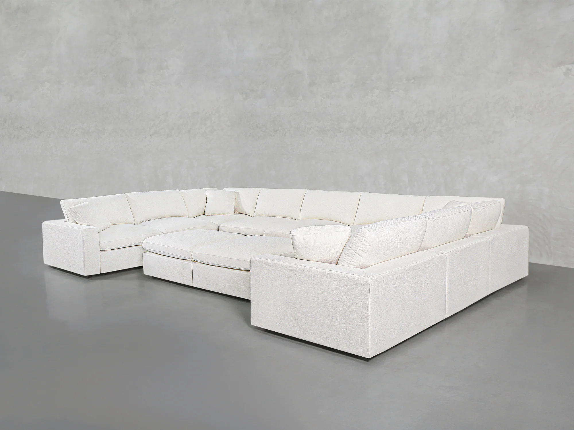 9-Seat Modular U-Sectional with Double Ottoman - Image 14