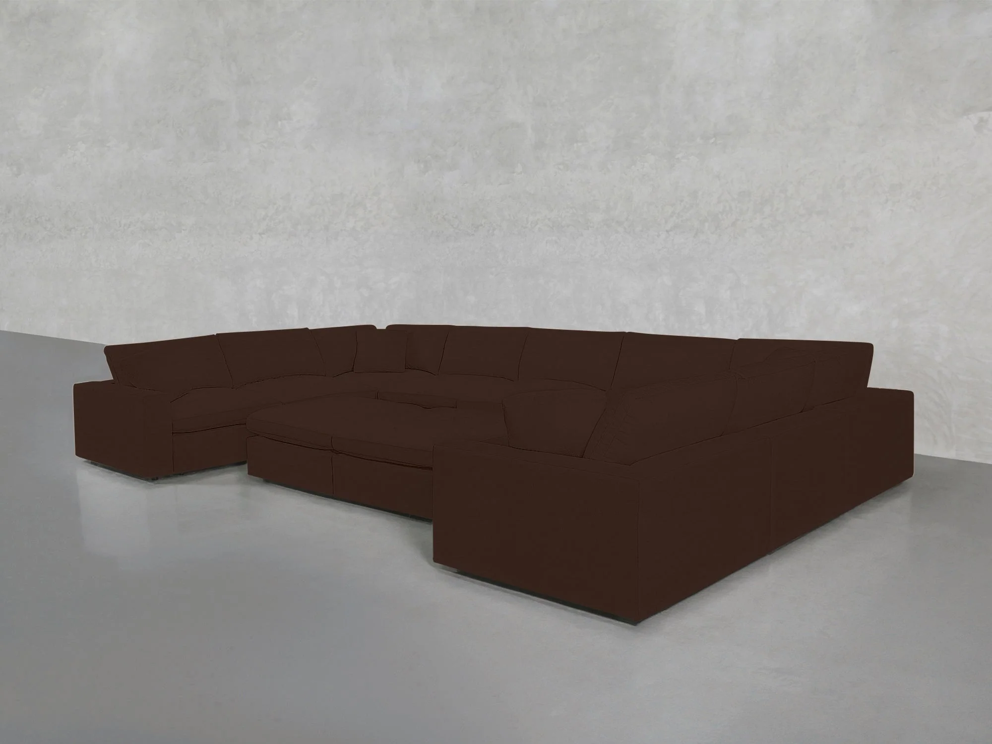 9-Seat Modular U-Sectional with Double Ottoman - Image 141