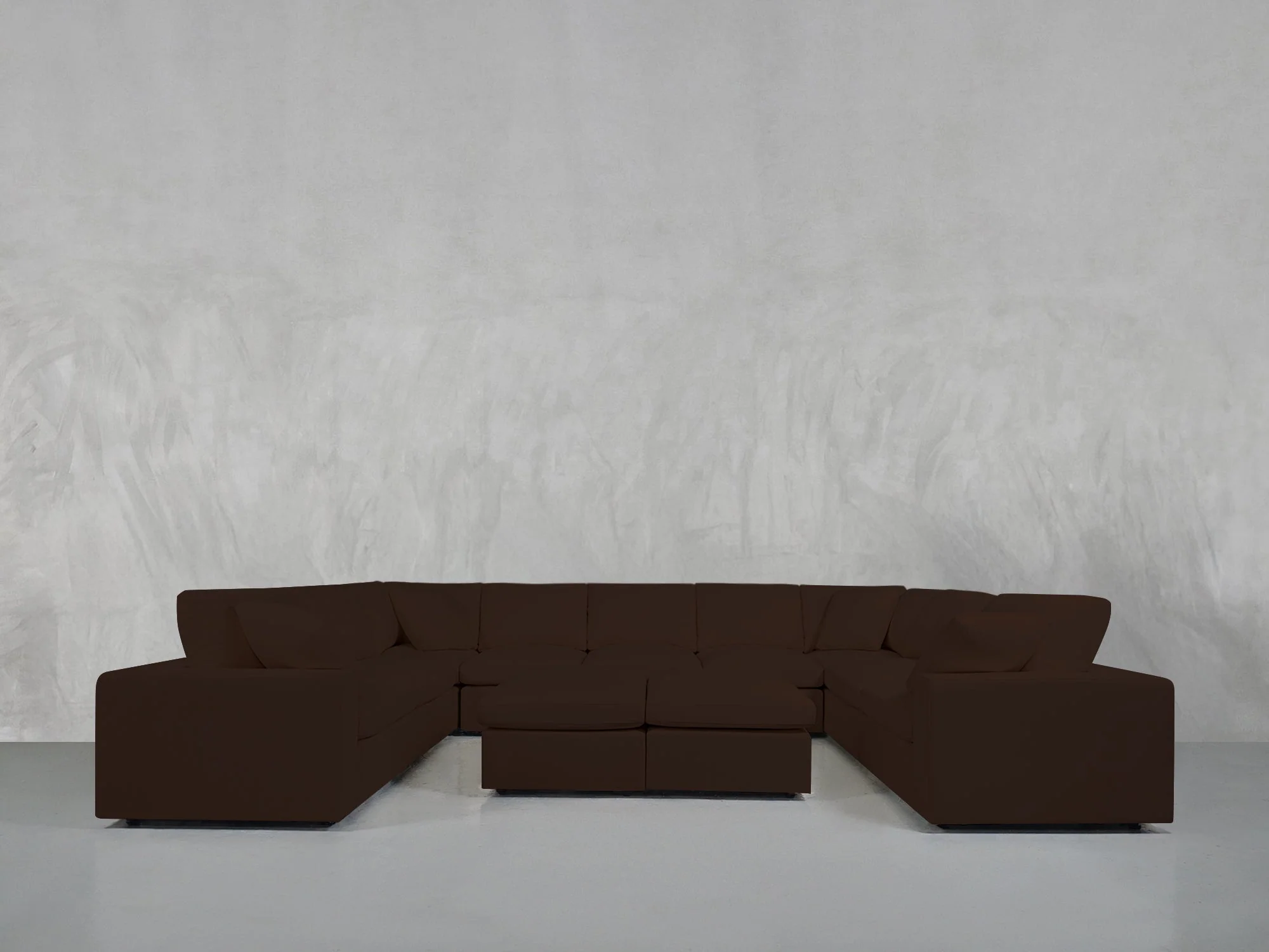 9-Seat Modular U-Sectional with Double Ottoman - Image 142