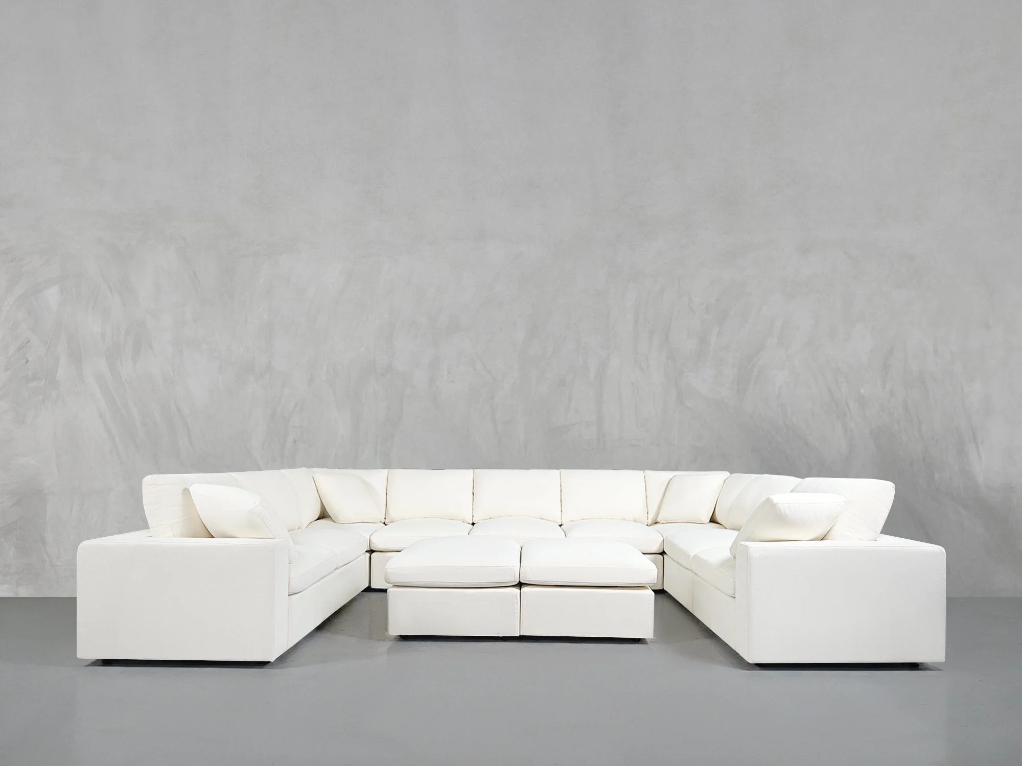 9-Seat Modular U-Sectional with Double Ottoman - Image 15