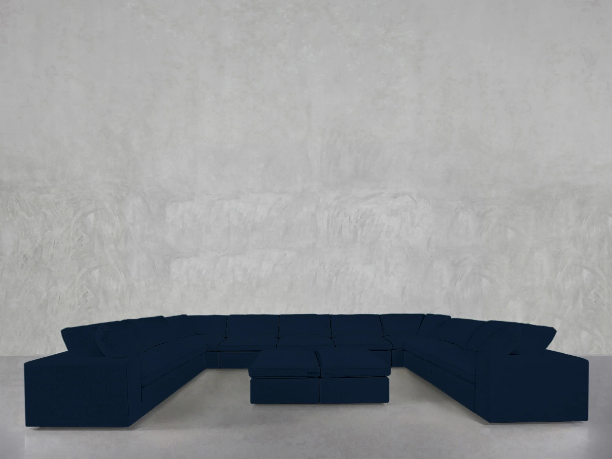 9-Seat Modular U-Sectional with Double Ottoman - Image 162