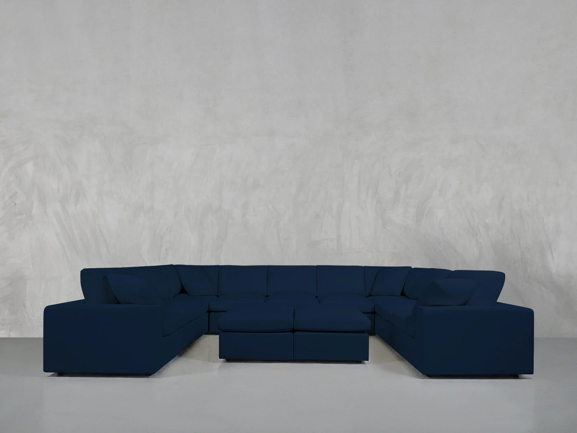 9-Seat Modular U-Sectional with Double Ottoman - Image 164
