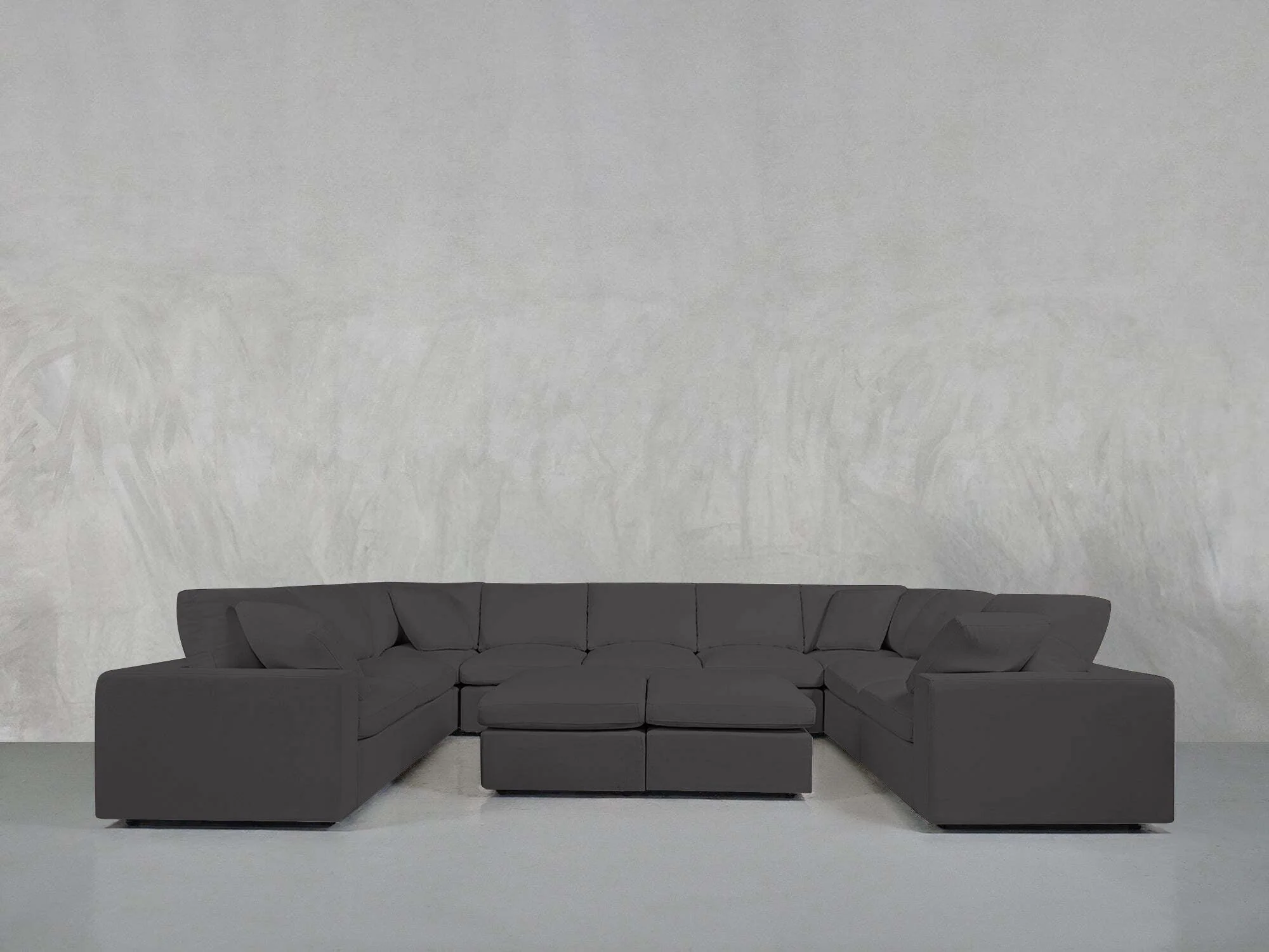 9-Seat Modular U-Sectional with Double Ottoman - Image 187