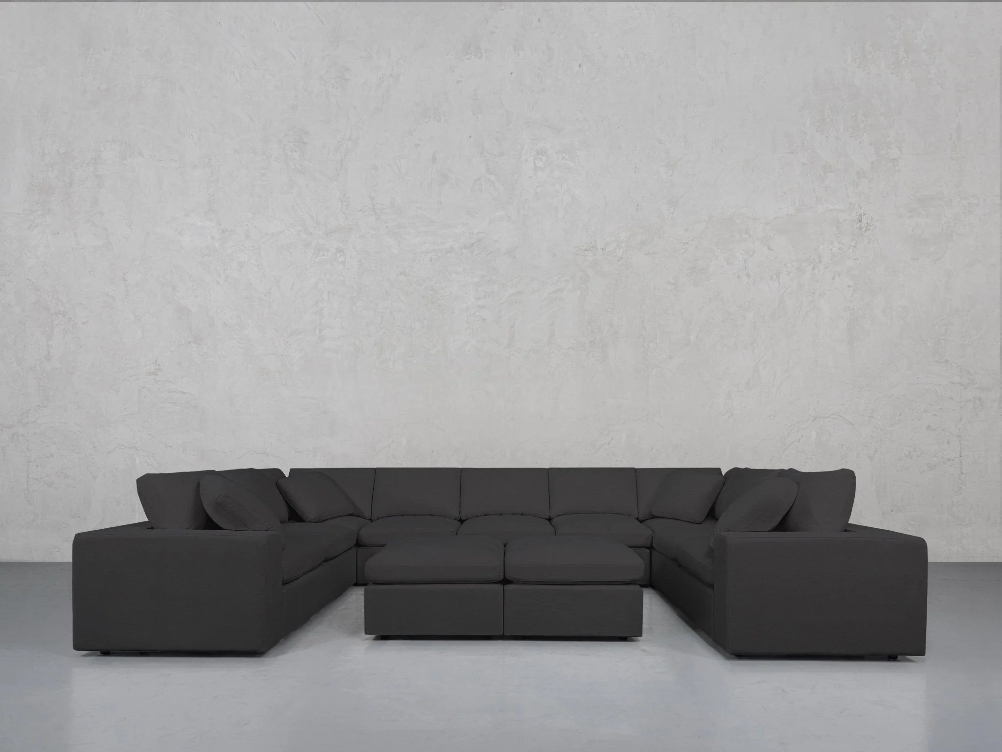 9-Seat Modular U-Sectional with Double Ottoman - Image 189