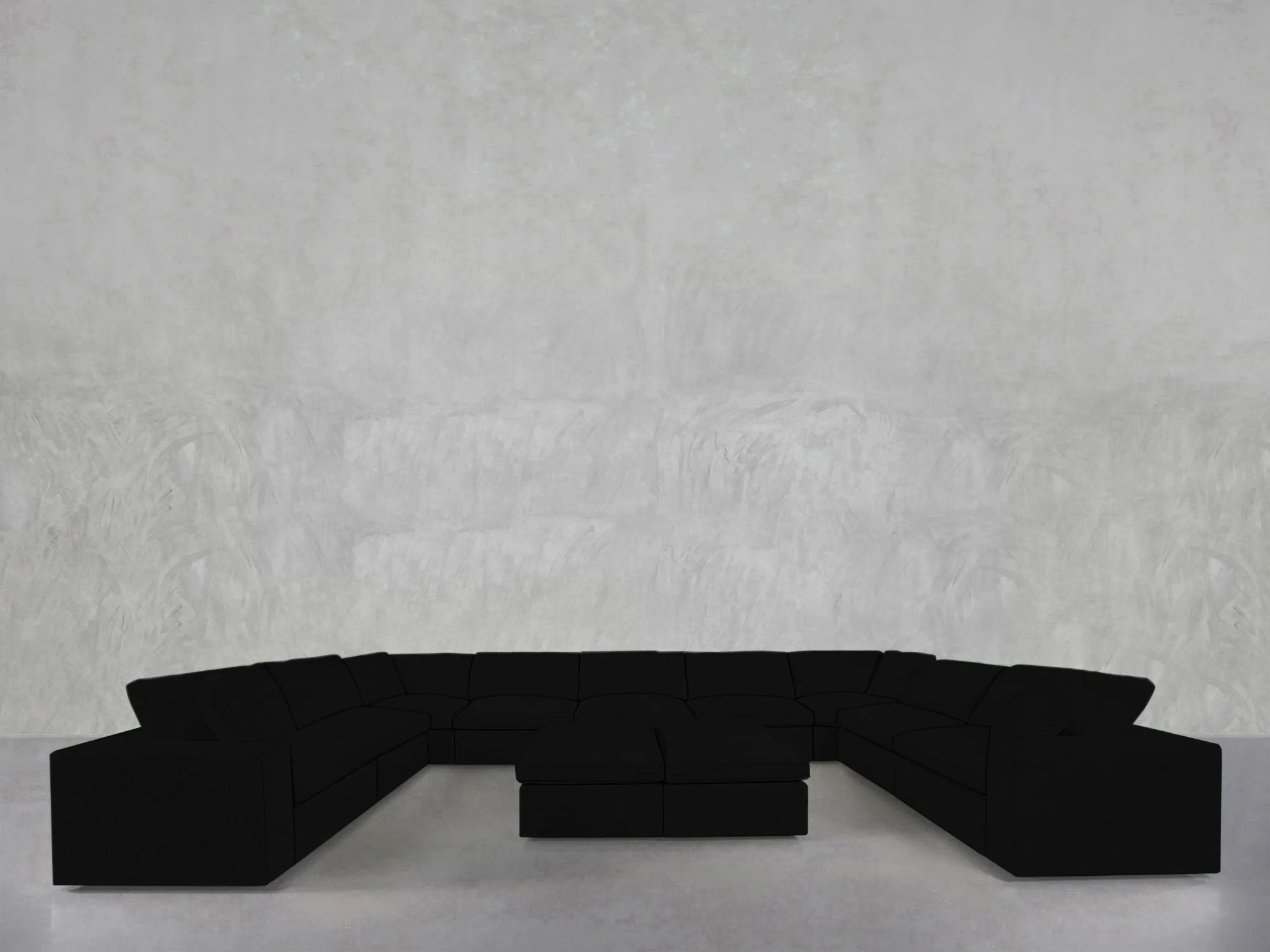 9-Seat Modular U-Sectional with Double Ottoman - Image 197