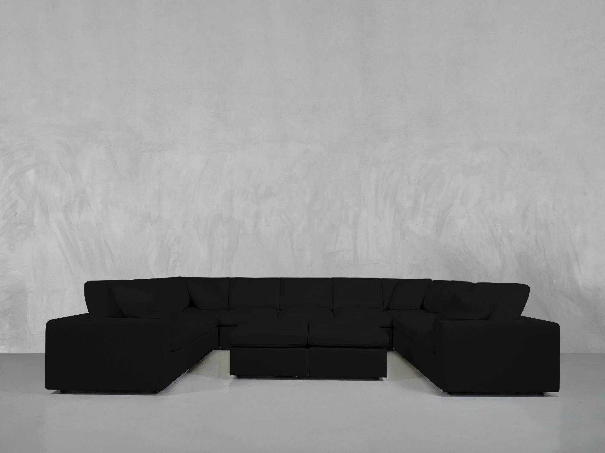 9-Seat Modular U-Sectional with Double Ottoman - Image 199