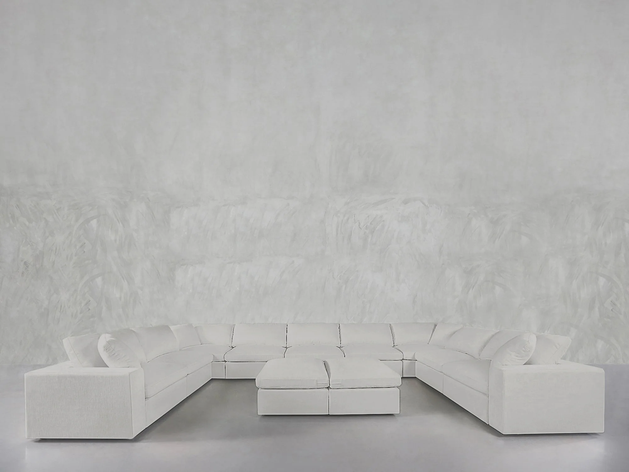 9-Seat Modular U-Sectional with Double Ottoman - Image 23