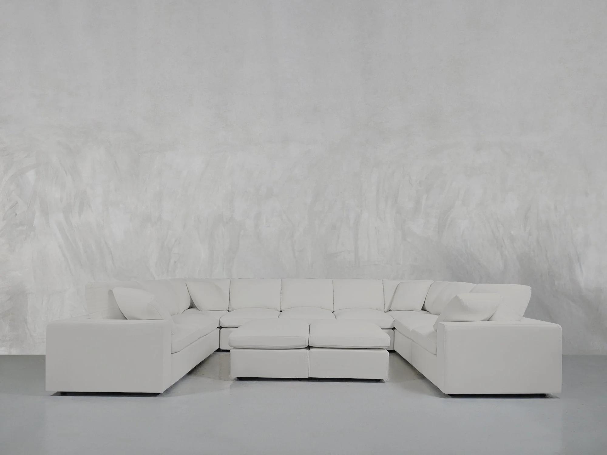 9-Seat Modular U-Sectional with Double Ottoman - Image 25