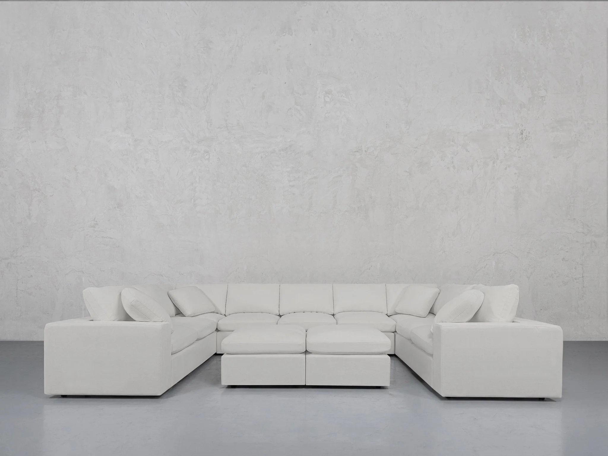 9-Seat Modular U-Sectional with Double Ottoman - Image 26