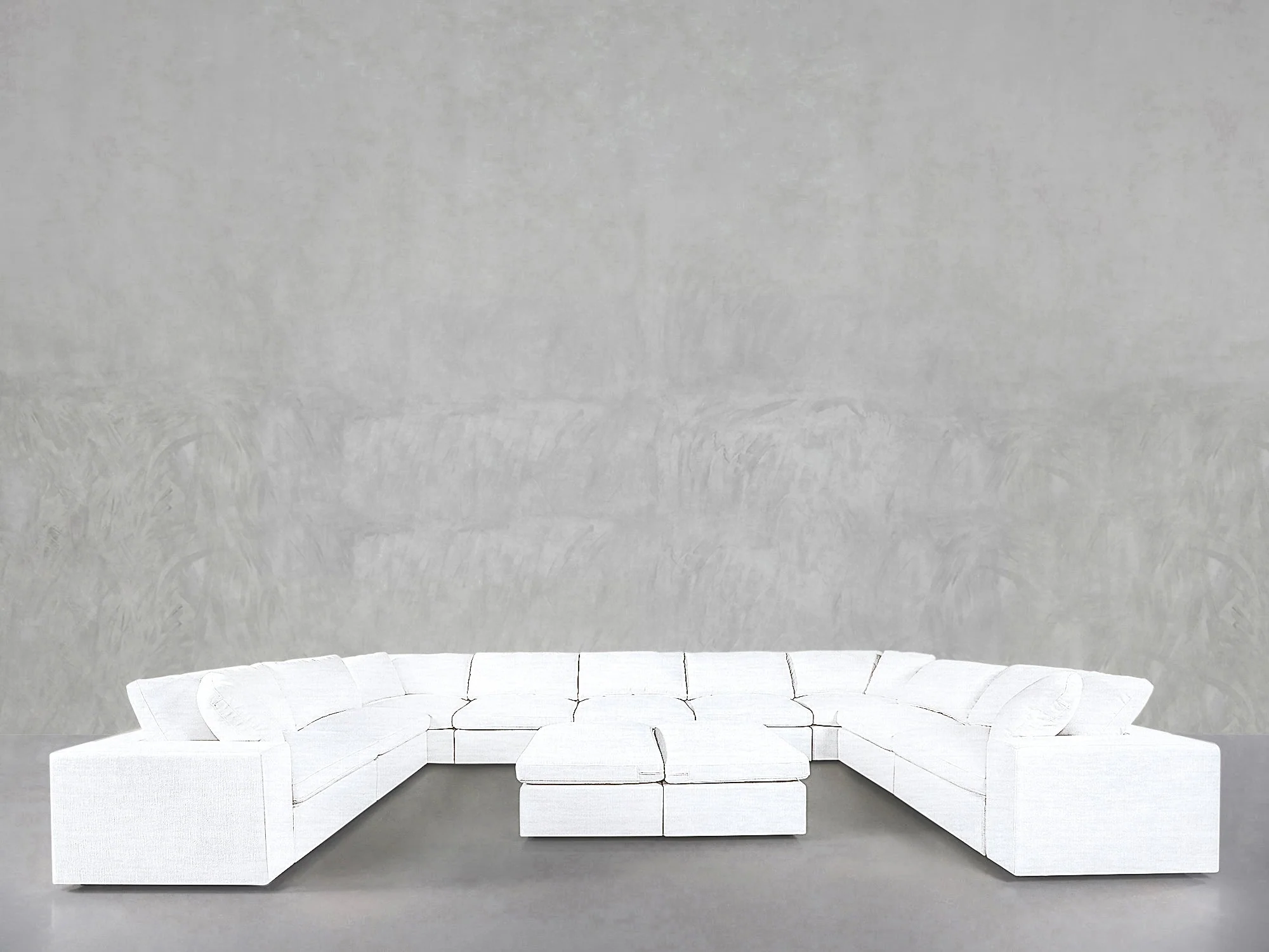 9-Seat Modular U-Sectional with Double Ottoman - Image 33