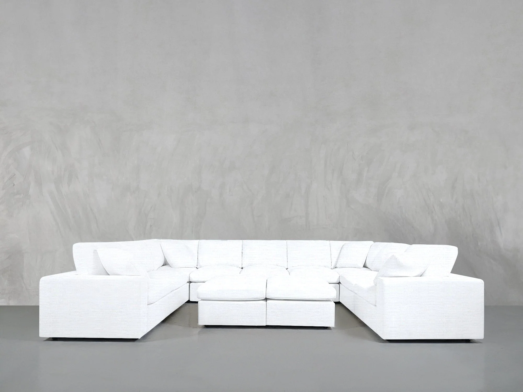 9-Seat Modular U-Sectional with Double Ottoman - Image 35
