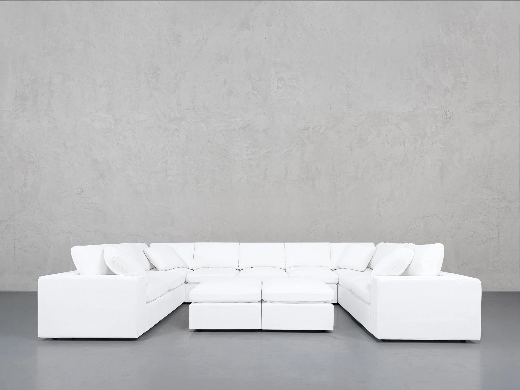 9-Seat Modular U-Sectional with Double Ottoman - Image 36