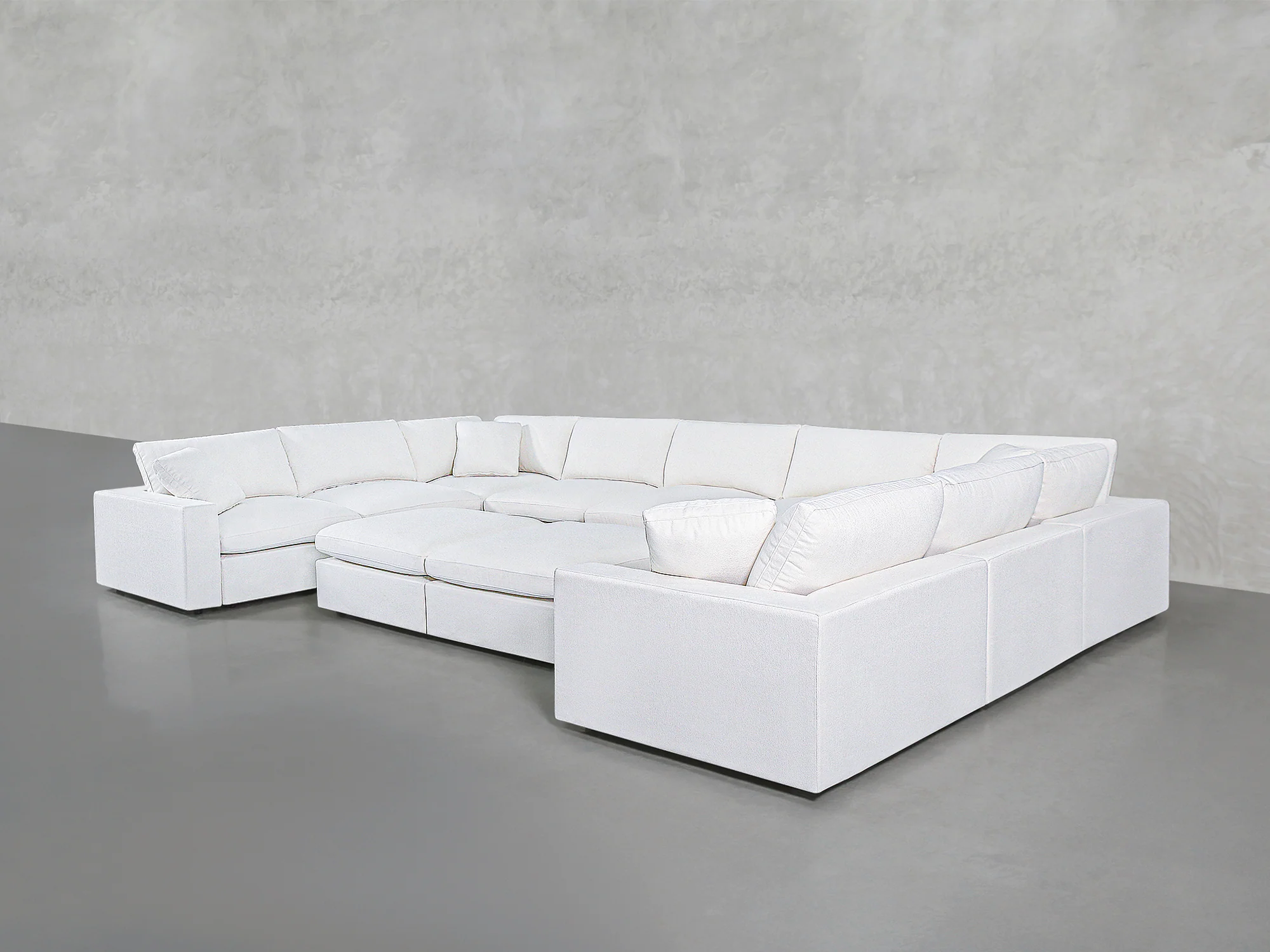 9-Seat Modular U-Sectional with Double Ottoman - Image 4