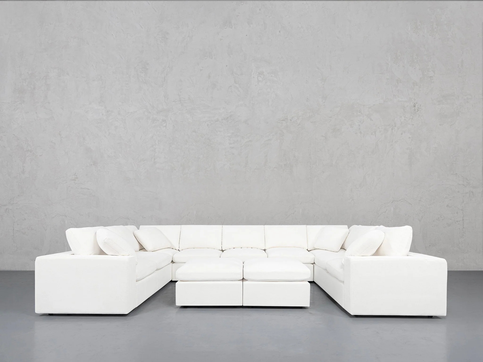 9-Seat Modular U-Sectional with Double Ottoman - Image 47