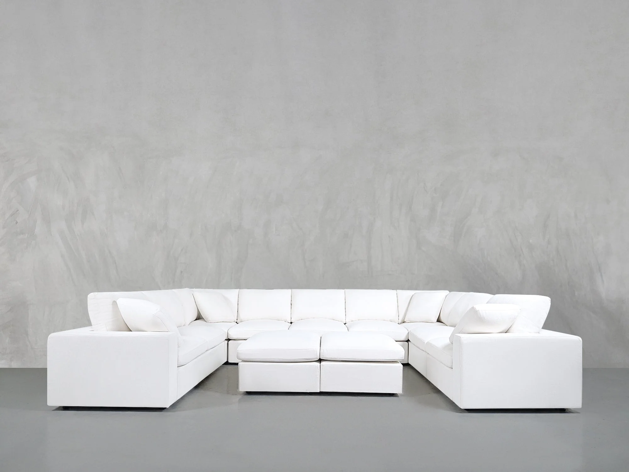 9-Seat Modular U-Sectional with Double Ottoman - Image 5