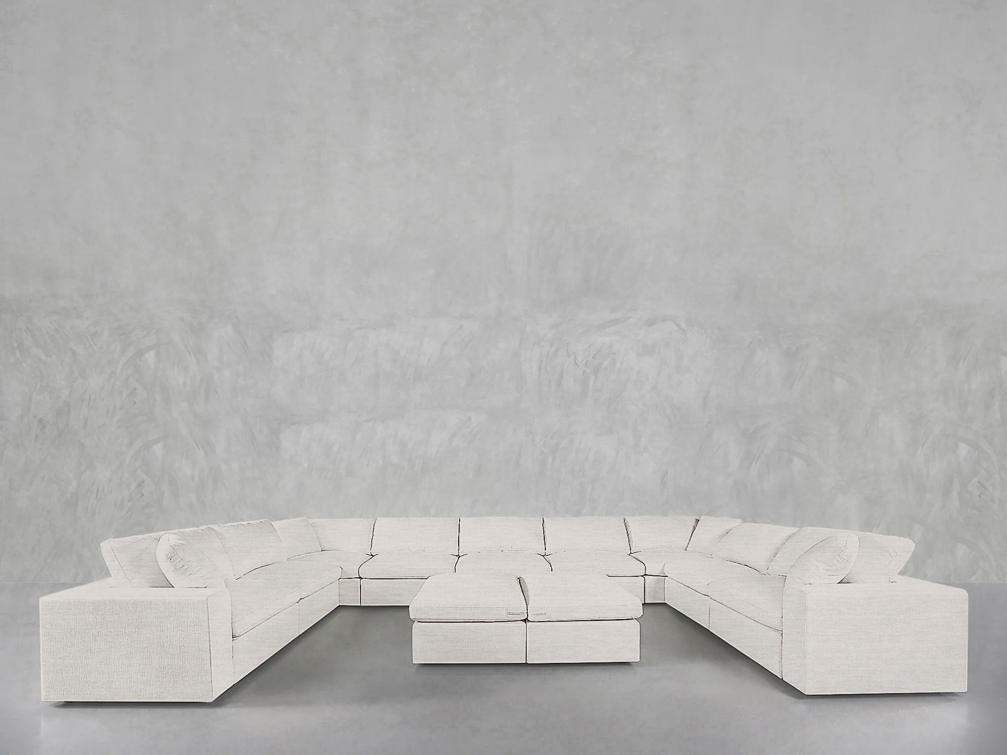 9-Seat Modular U-Sectional with Double Ottoman - Image 55