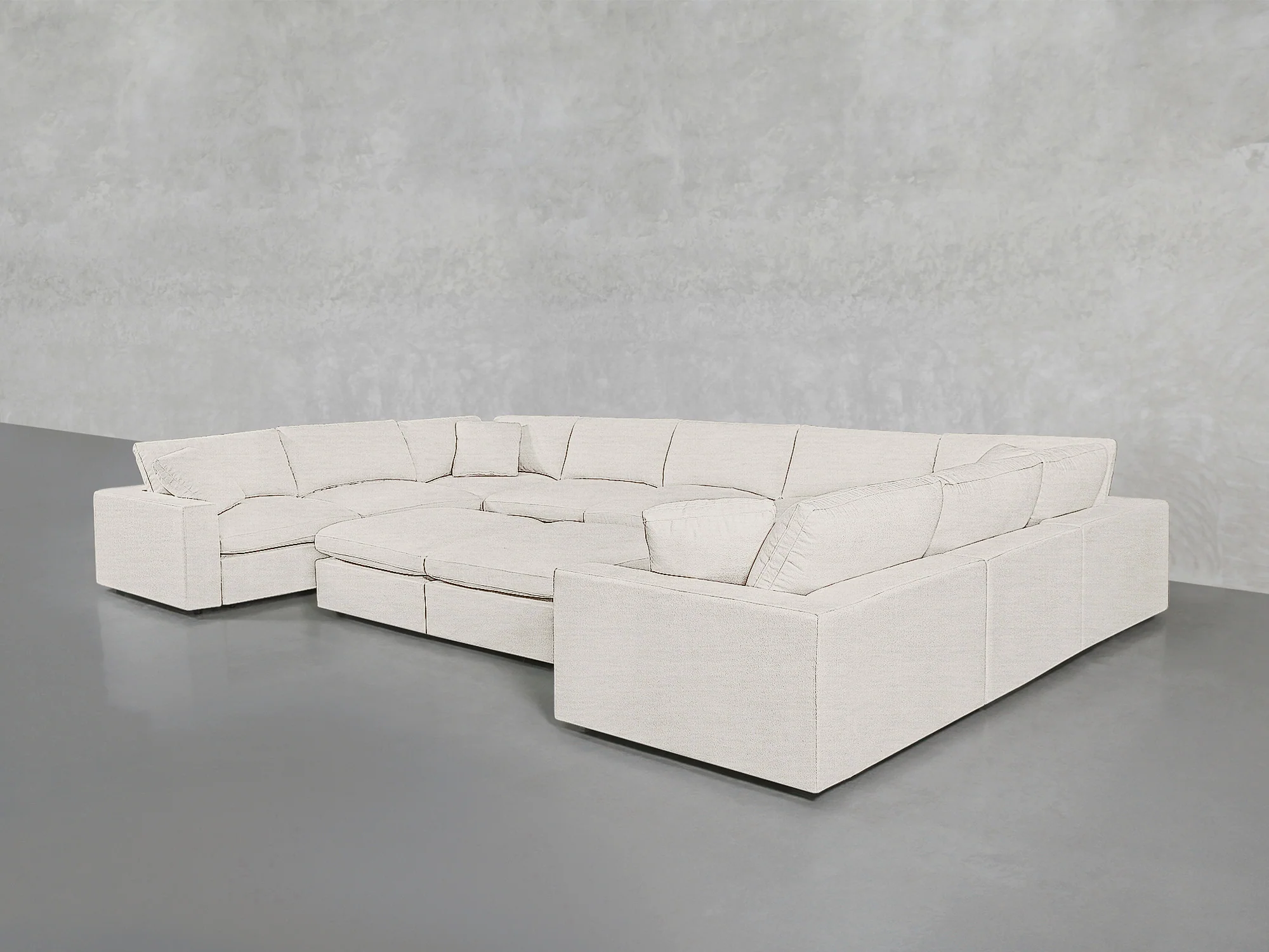 9-Seat Modular U-Sectional with Double Ottoman - Image 56