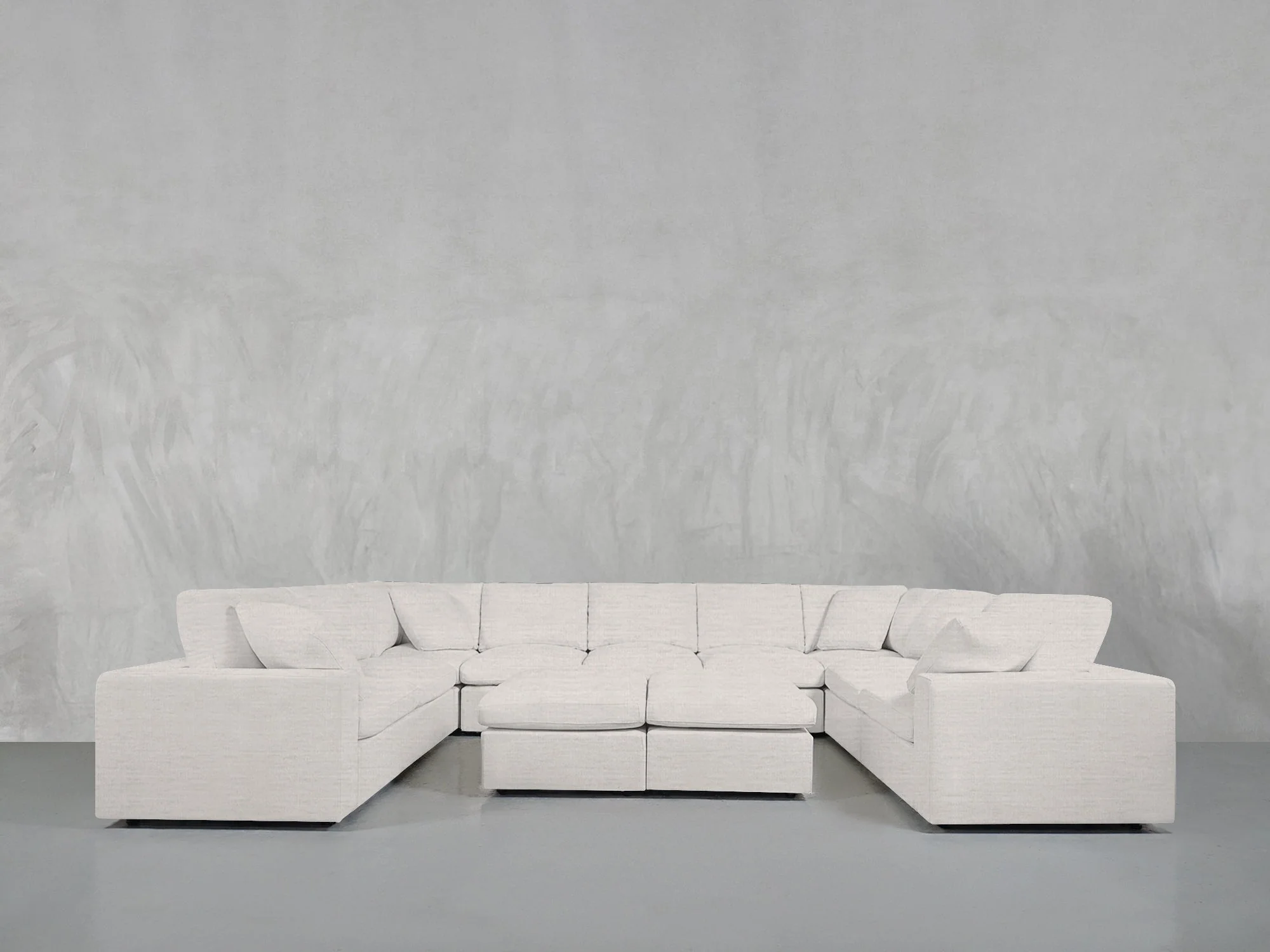 9-Seat Modular U-Sectional with Double Ottoman - Image 57