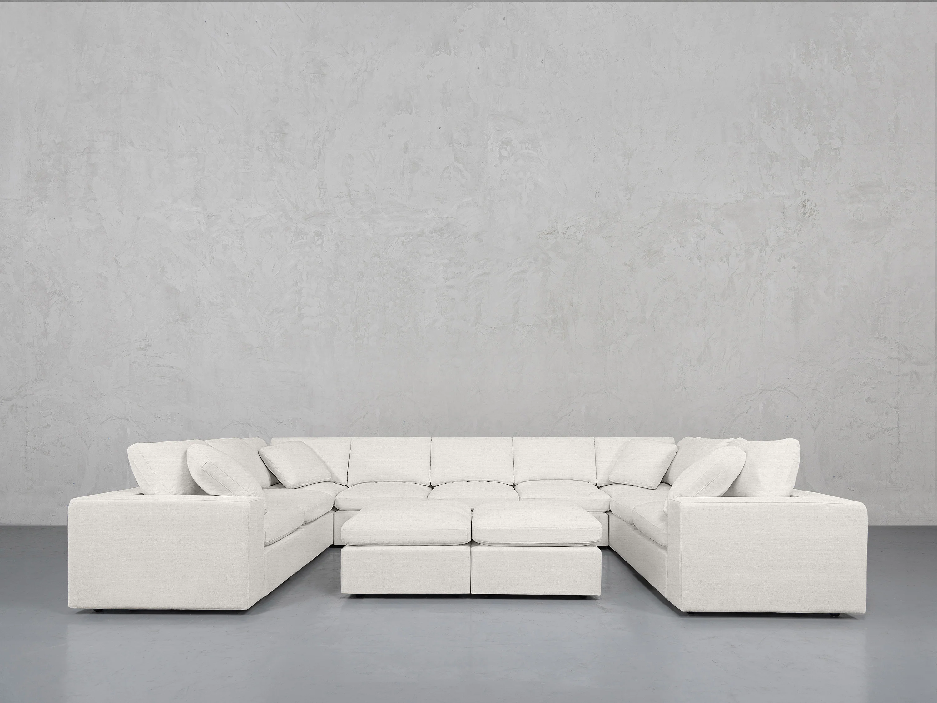 9-Seat Modular U-Sectional with Double Ottoman - Image 58