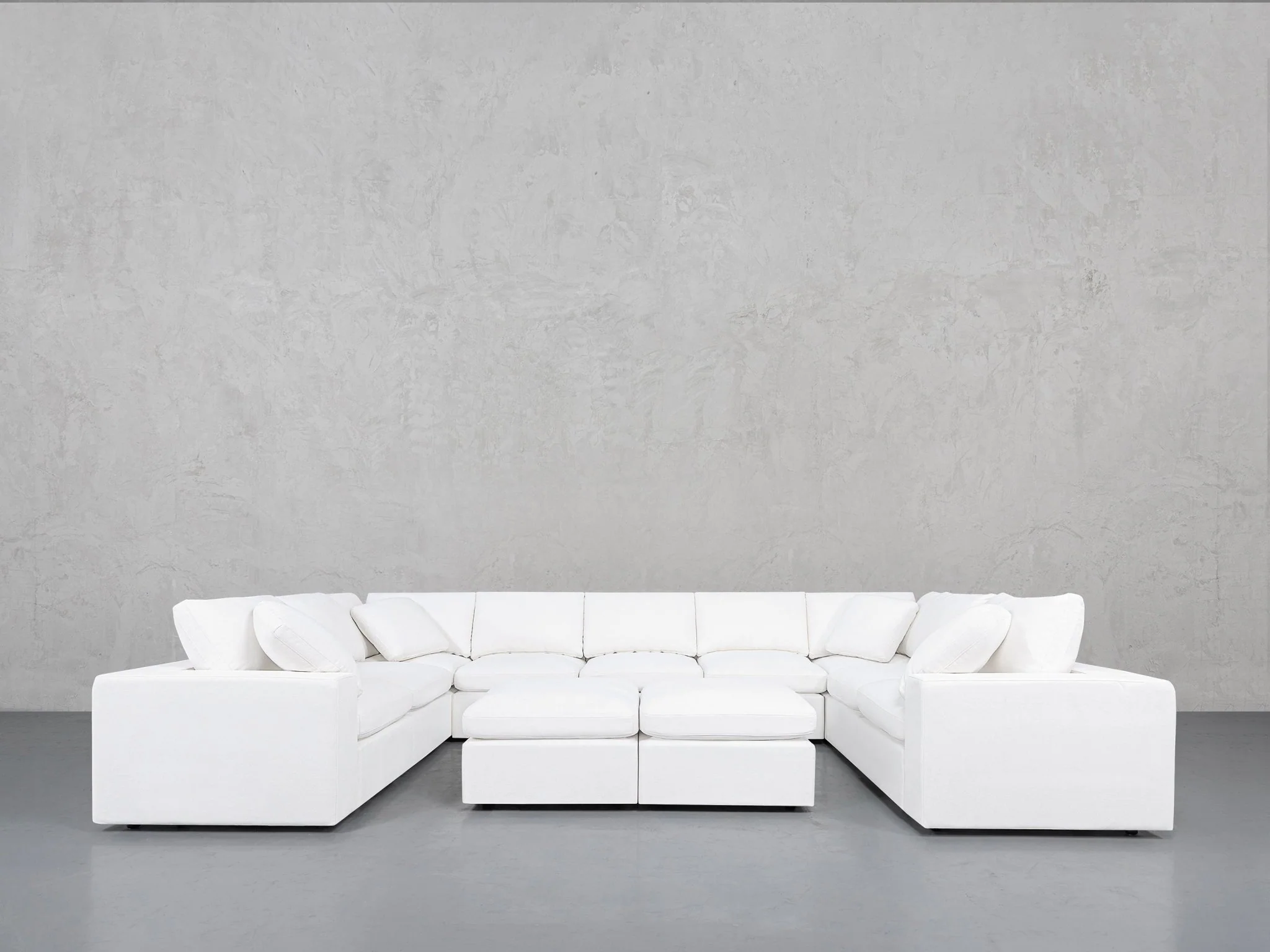 9-Seat Modular U-Sectional with Double Ottoman - Image 6