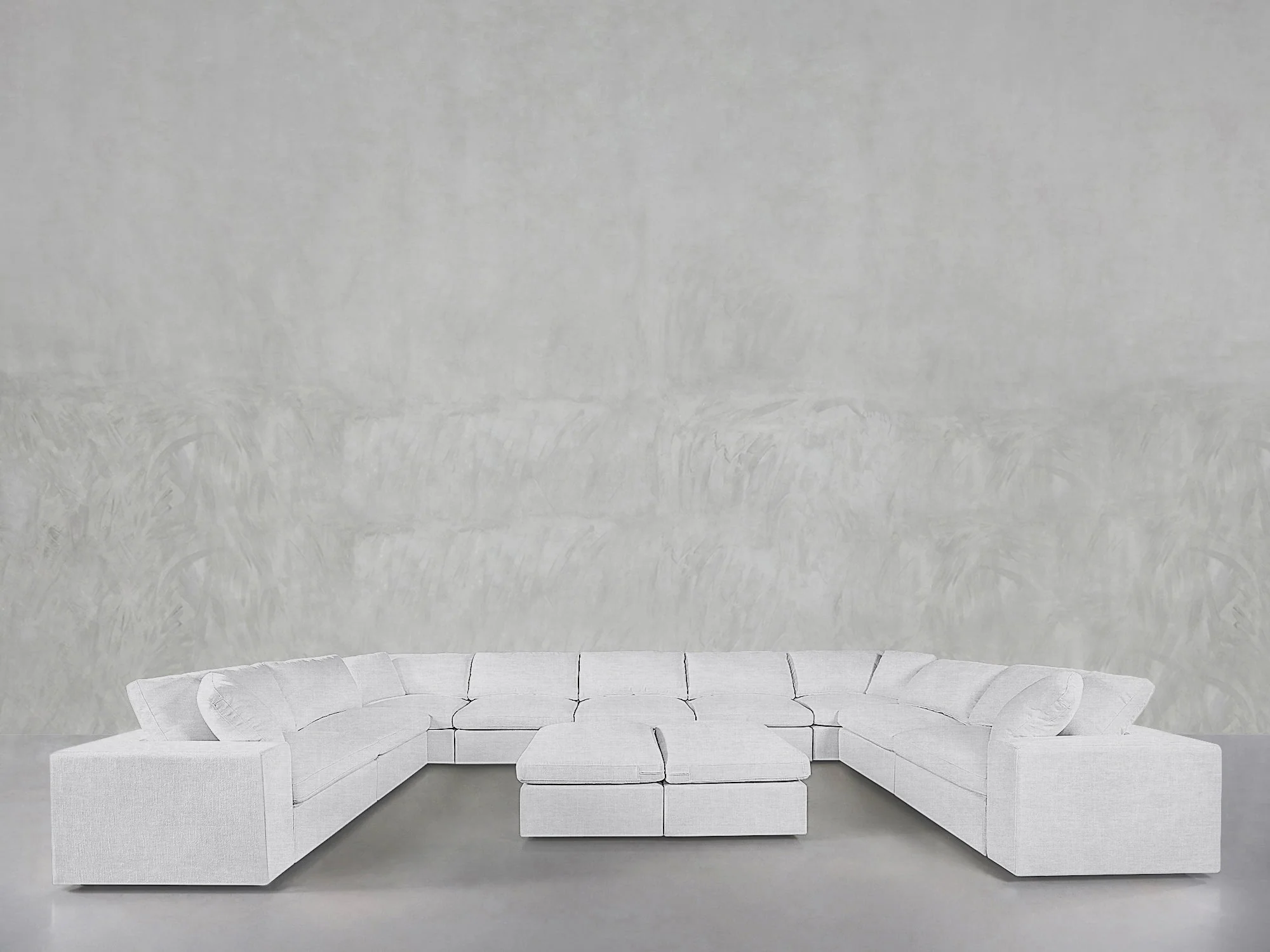 9-Seat Modular U-Sectional with Double Ottoman - Image 64