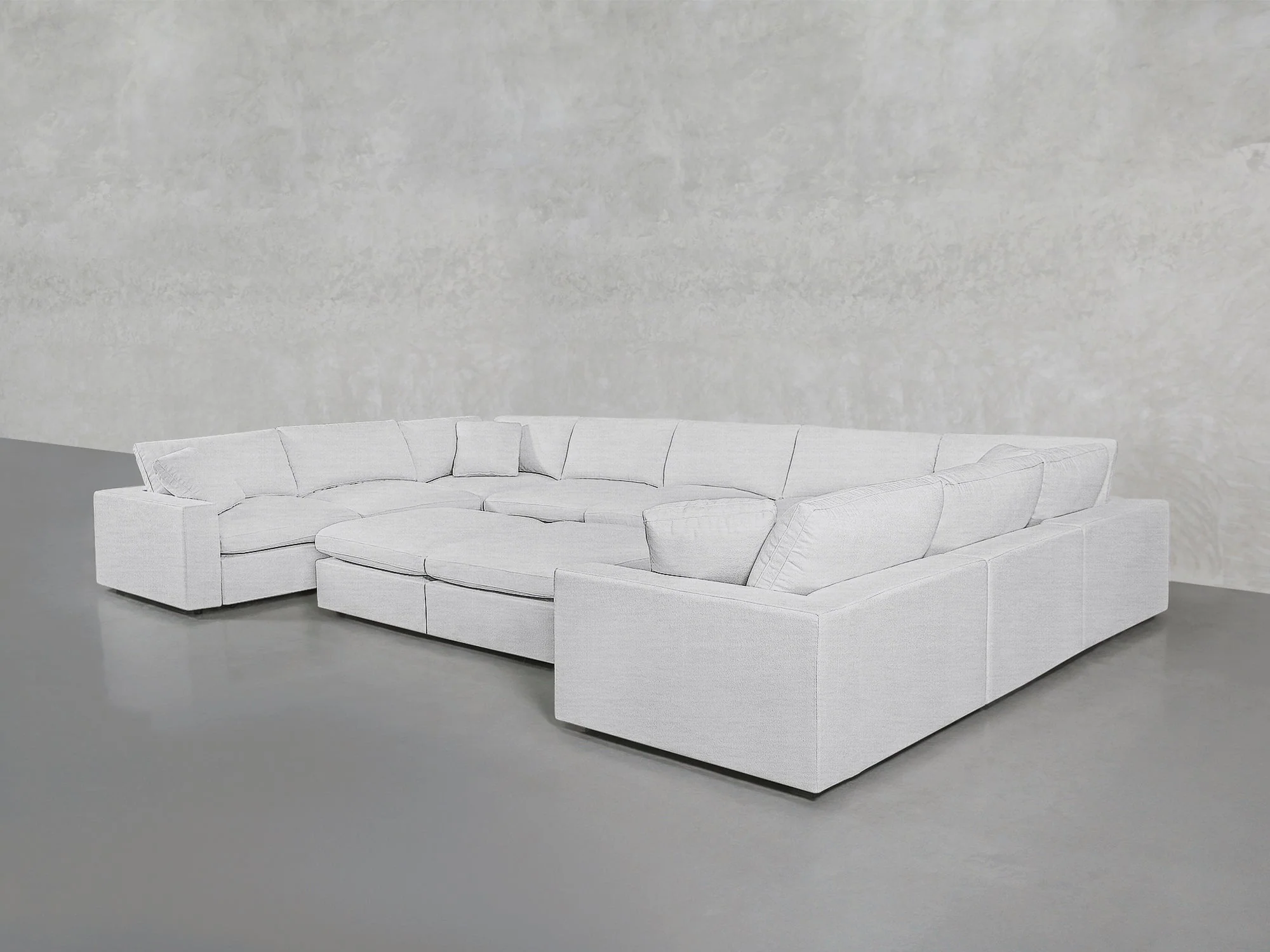 9-Seat Modular U-Sectional with Double Ottoman - Image 65