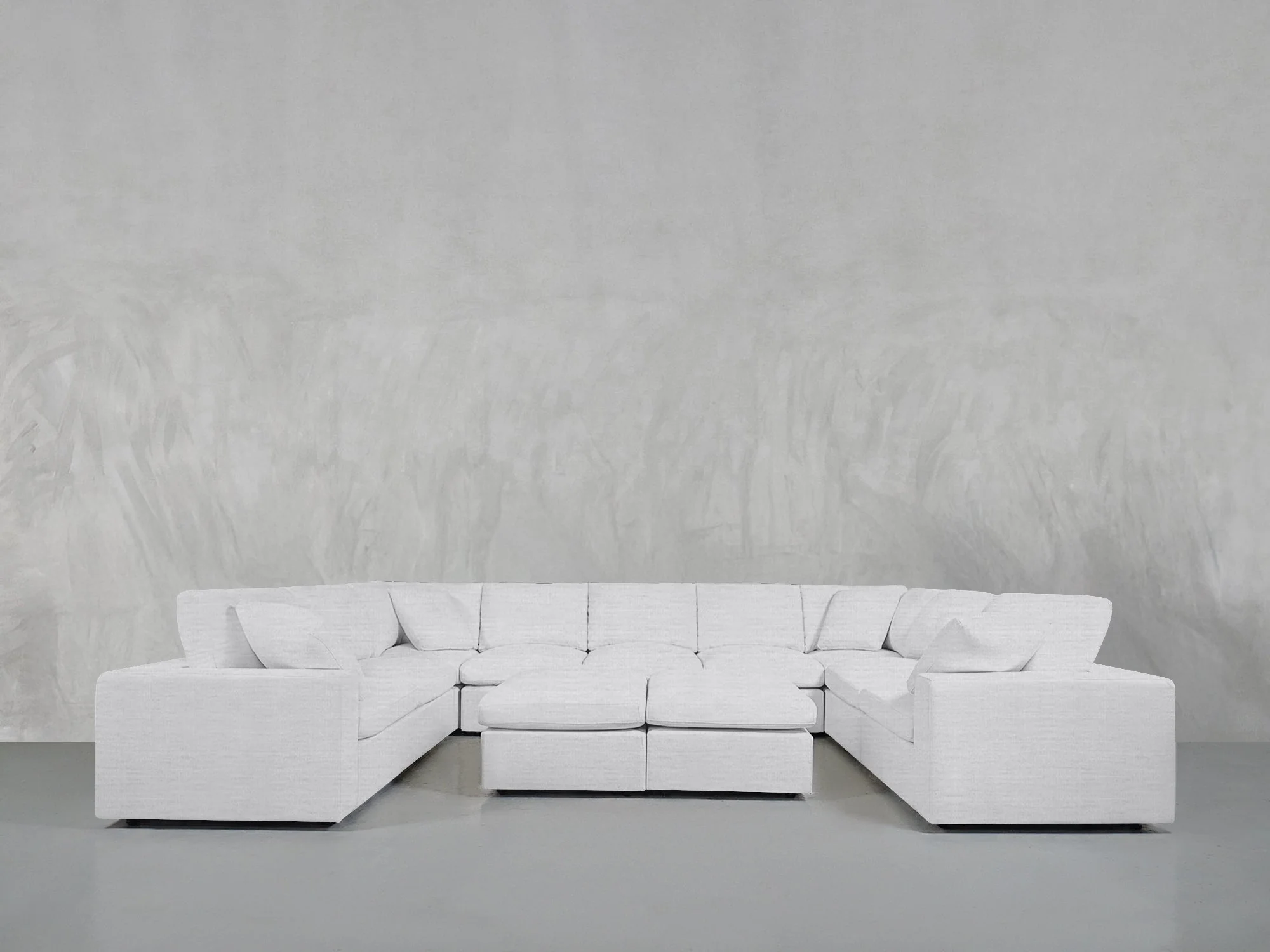 9-Seat Modular U-Sectional with Double Ottoman - Image 66
