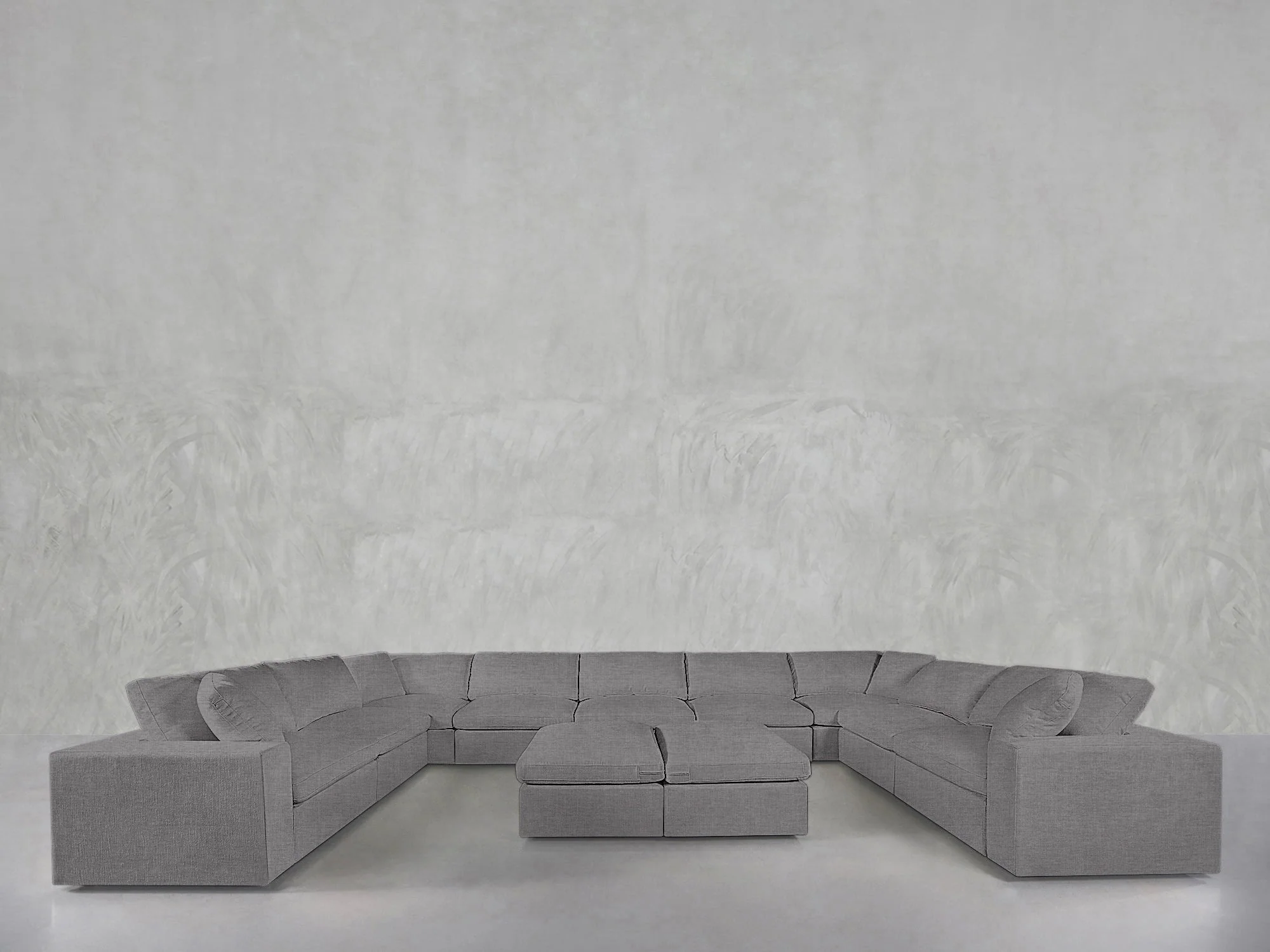 9-Seat Modular U-Sectional with Double Ottoman - Image 74